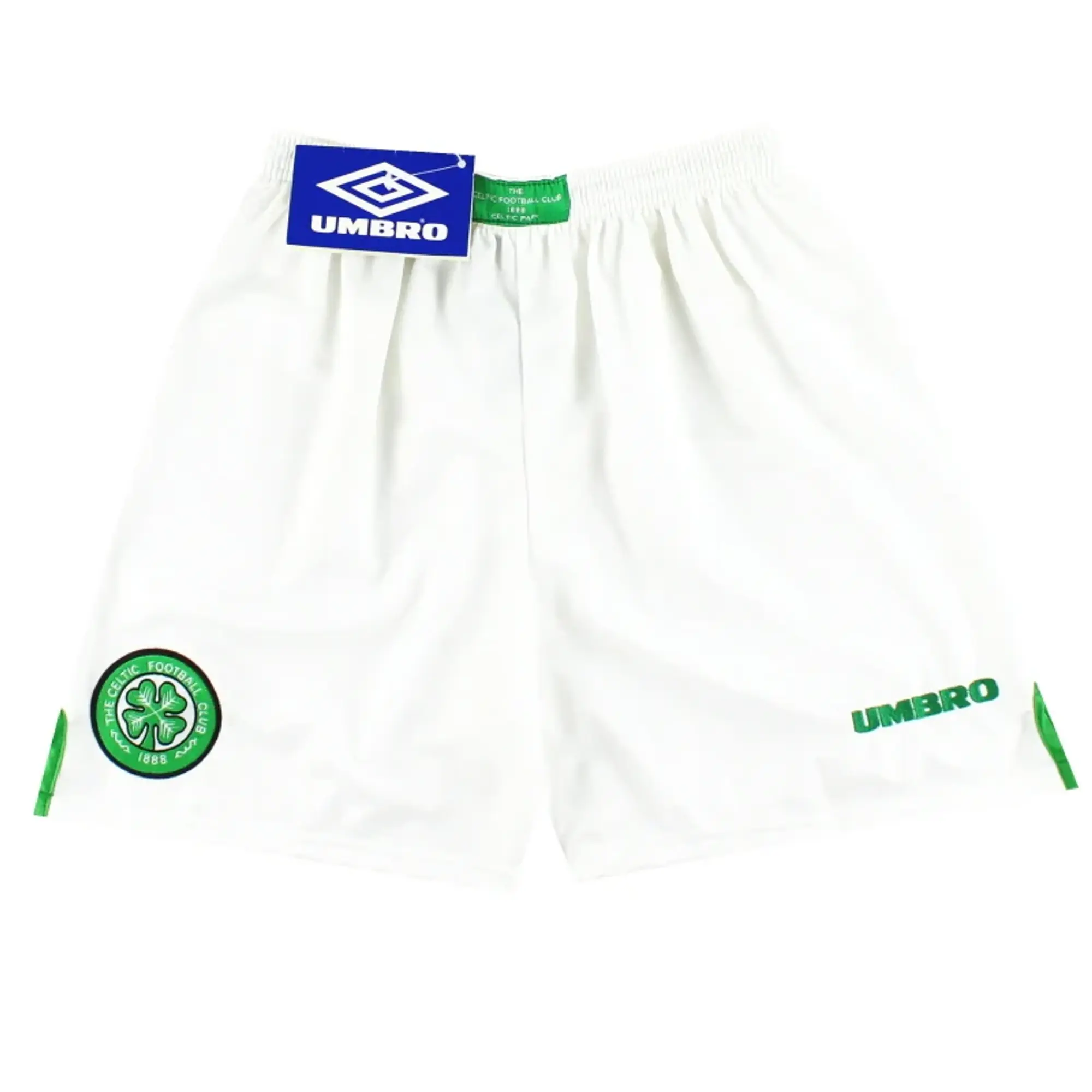 1997-99 Celtic Umbro Home Shorts *w/tags* S - Celtic / w/tags / Small
