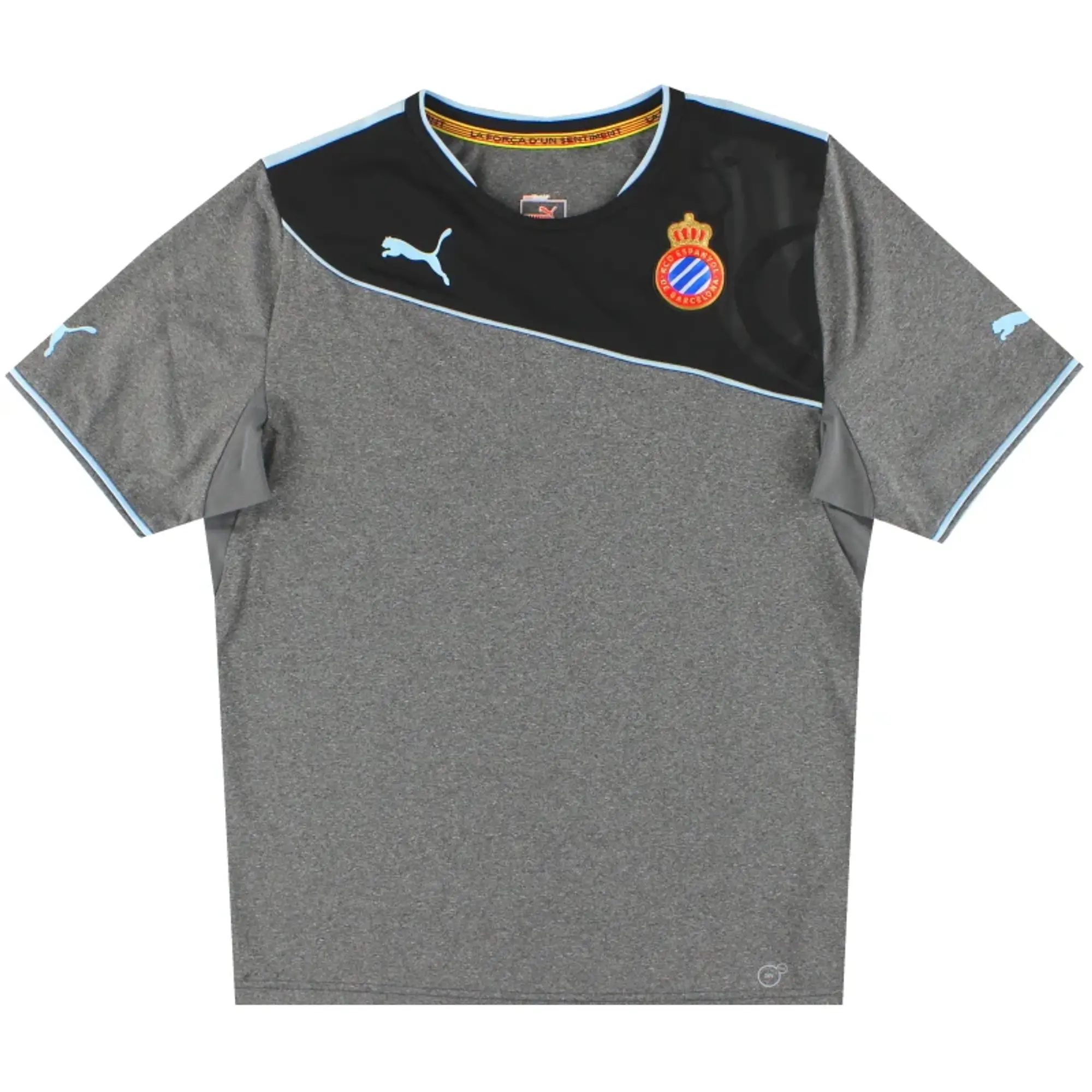 2013-14 Espanyol Puma Away Shirt *Mint* L - Espanyol / Mint / Large