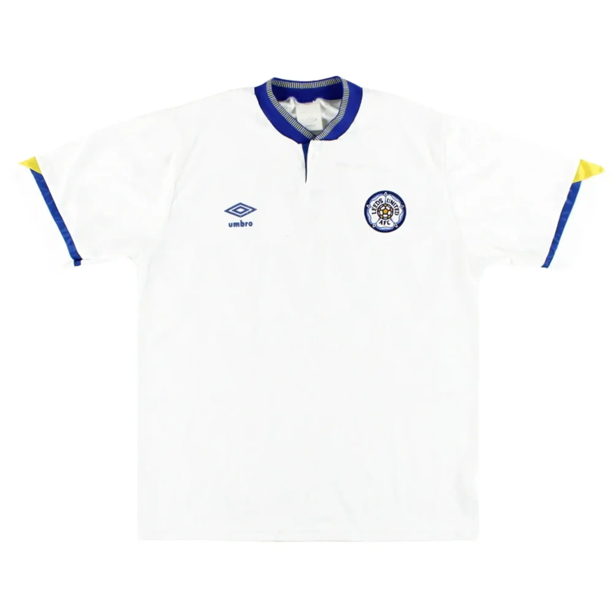 1990-91 Leeds Umbro Home Shirt #10 M - Leeds / Very Good / Medium