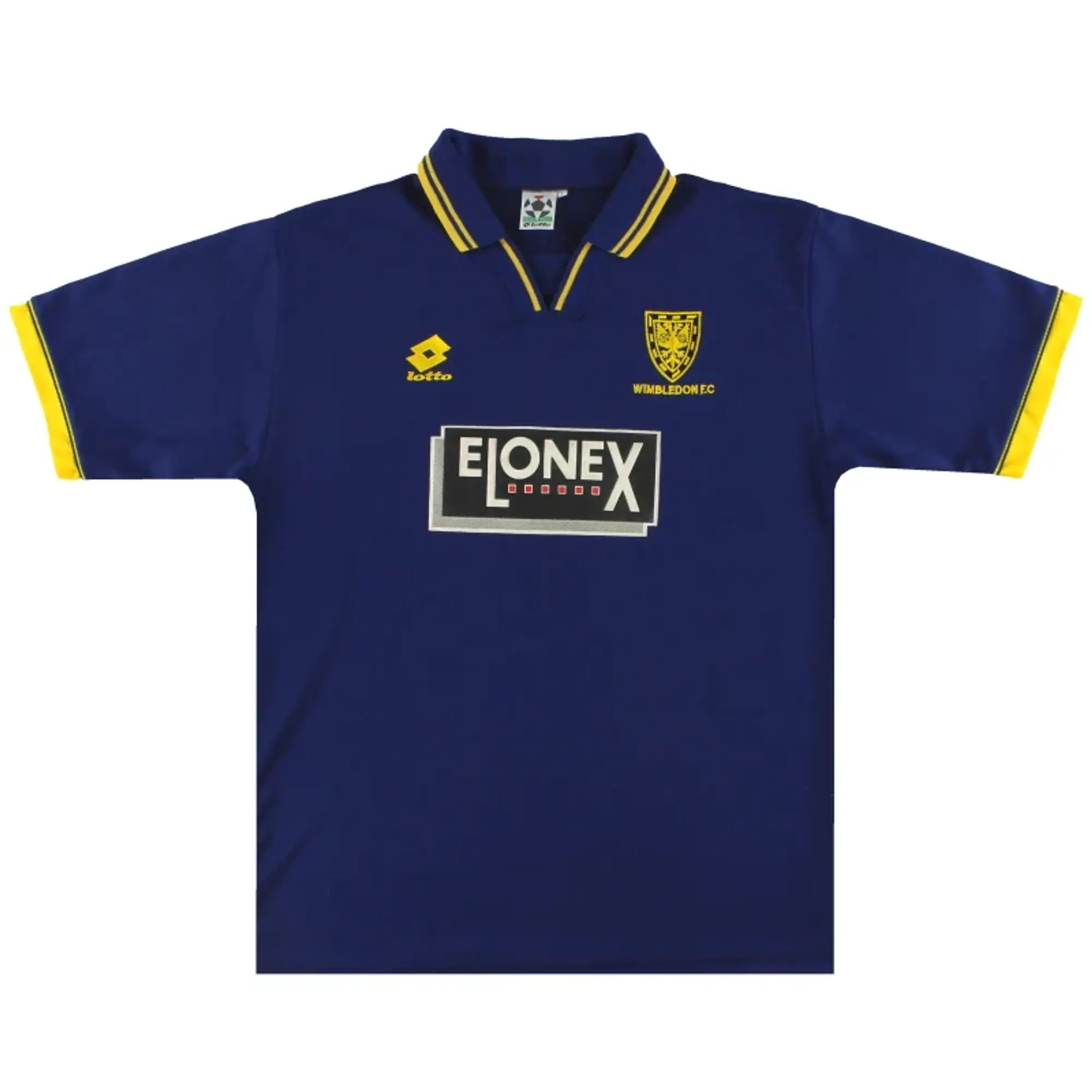 1996-97 Wimbledon Lotto Home Shirt L - Wimbledon / Excellent / Large