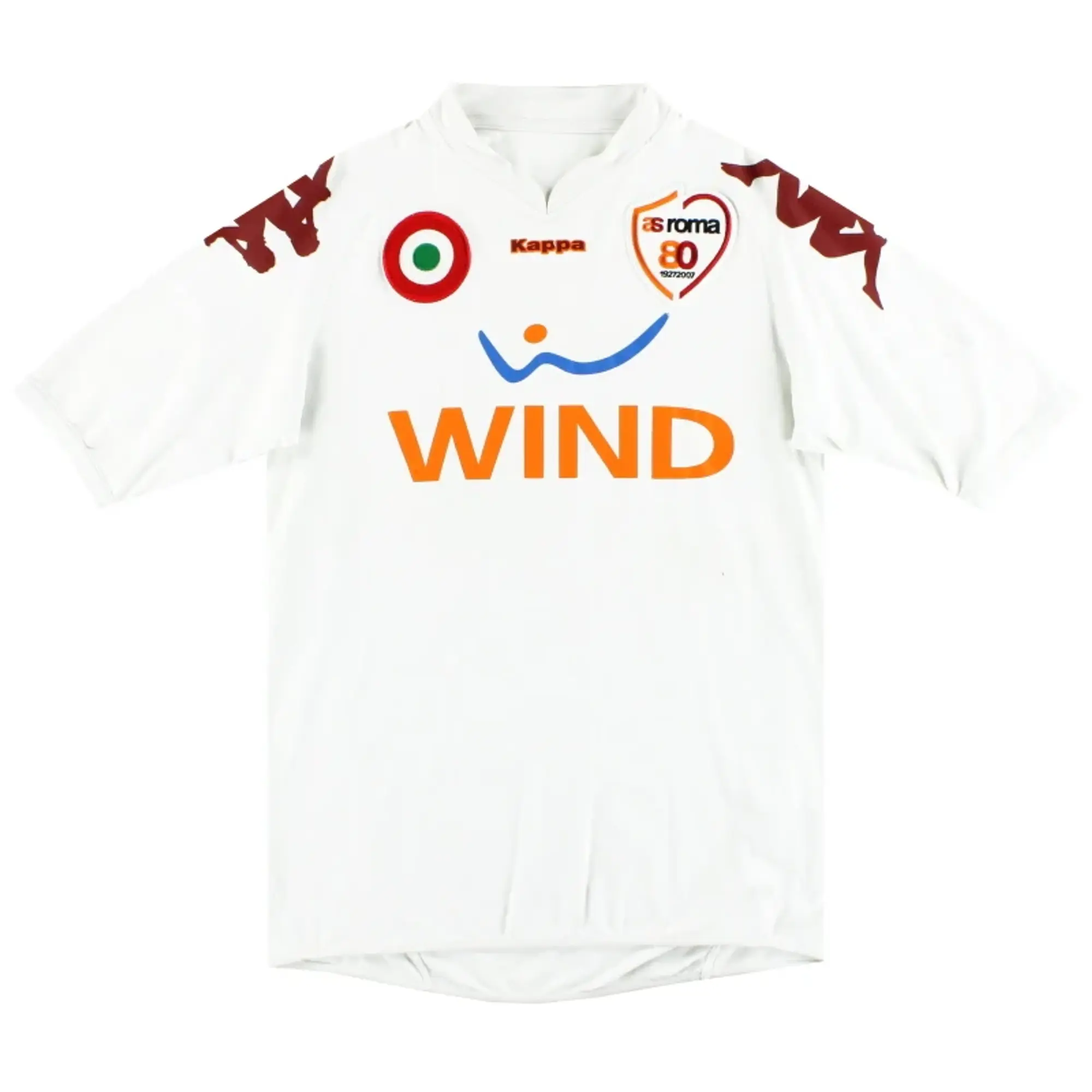 2007-08 Roma Kappa 80th Anniversary Away Shirt XL - Roma / Excellent / XL