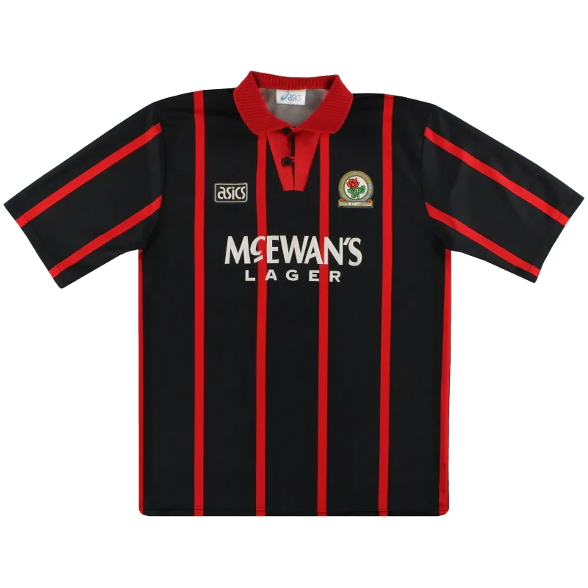 1994-95 Blackburn Asics Away Shirt S - Blackburn Rovers / Excellent / Small