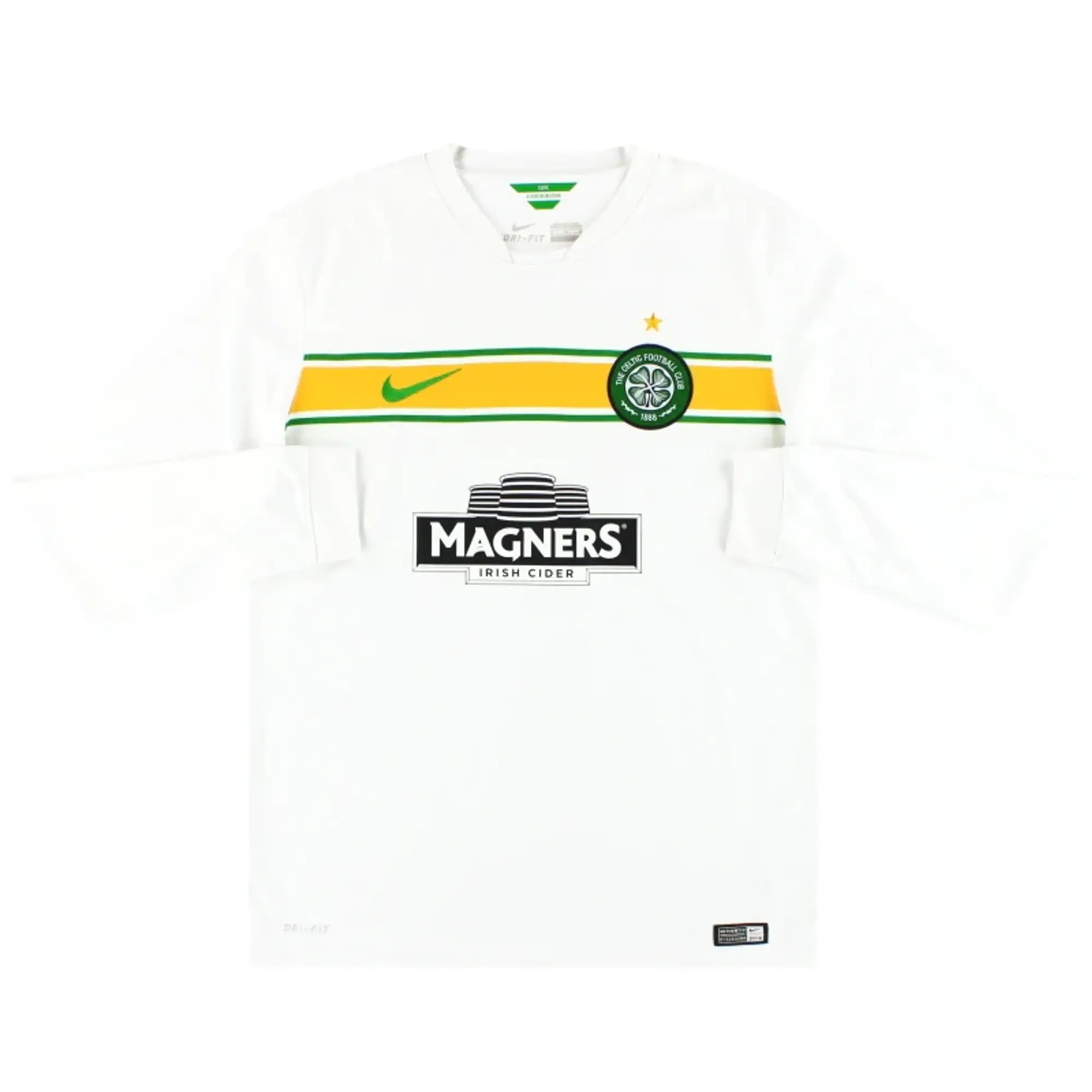 2014-15 Celtic Nike Third Shirt L/S M - Celtic / Excellent / Medium