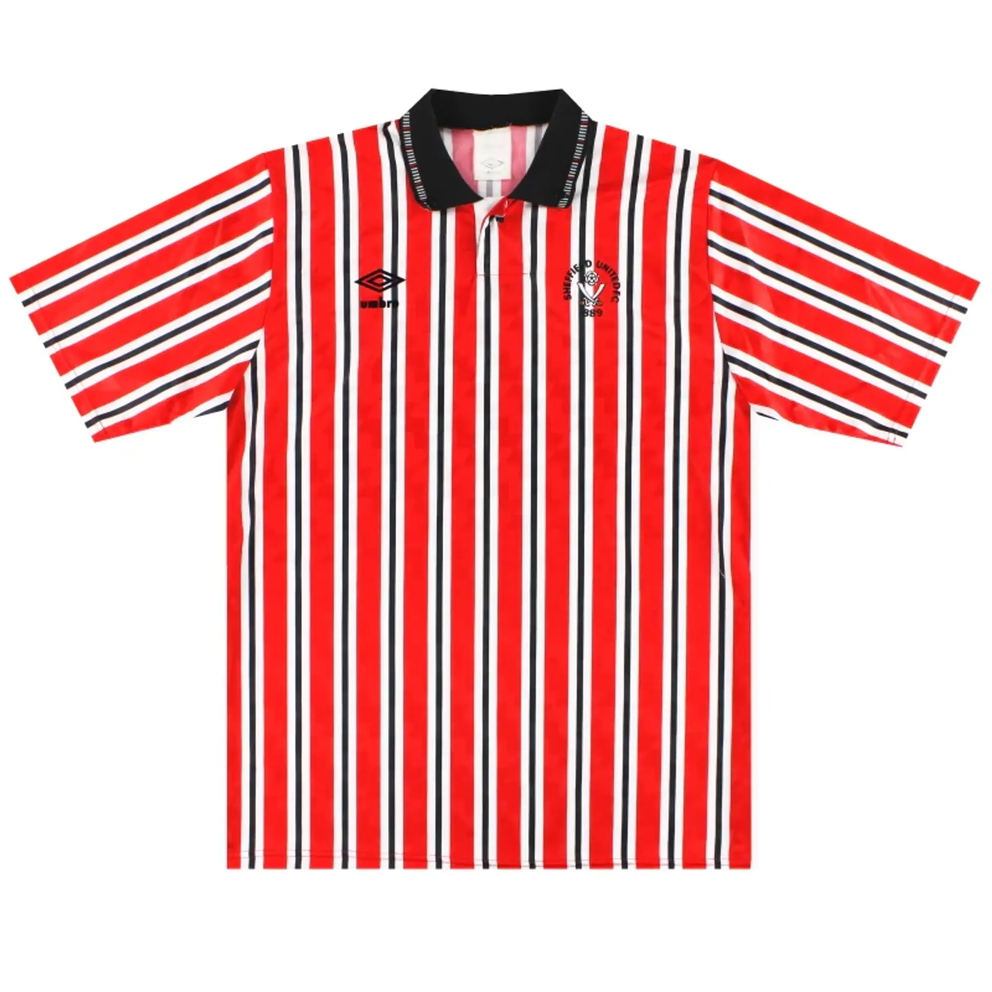 1990-92 Sheffield United Umbro Home Shirt L - Sheffield United / Excellent / Large