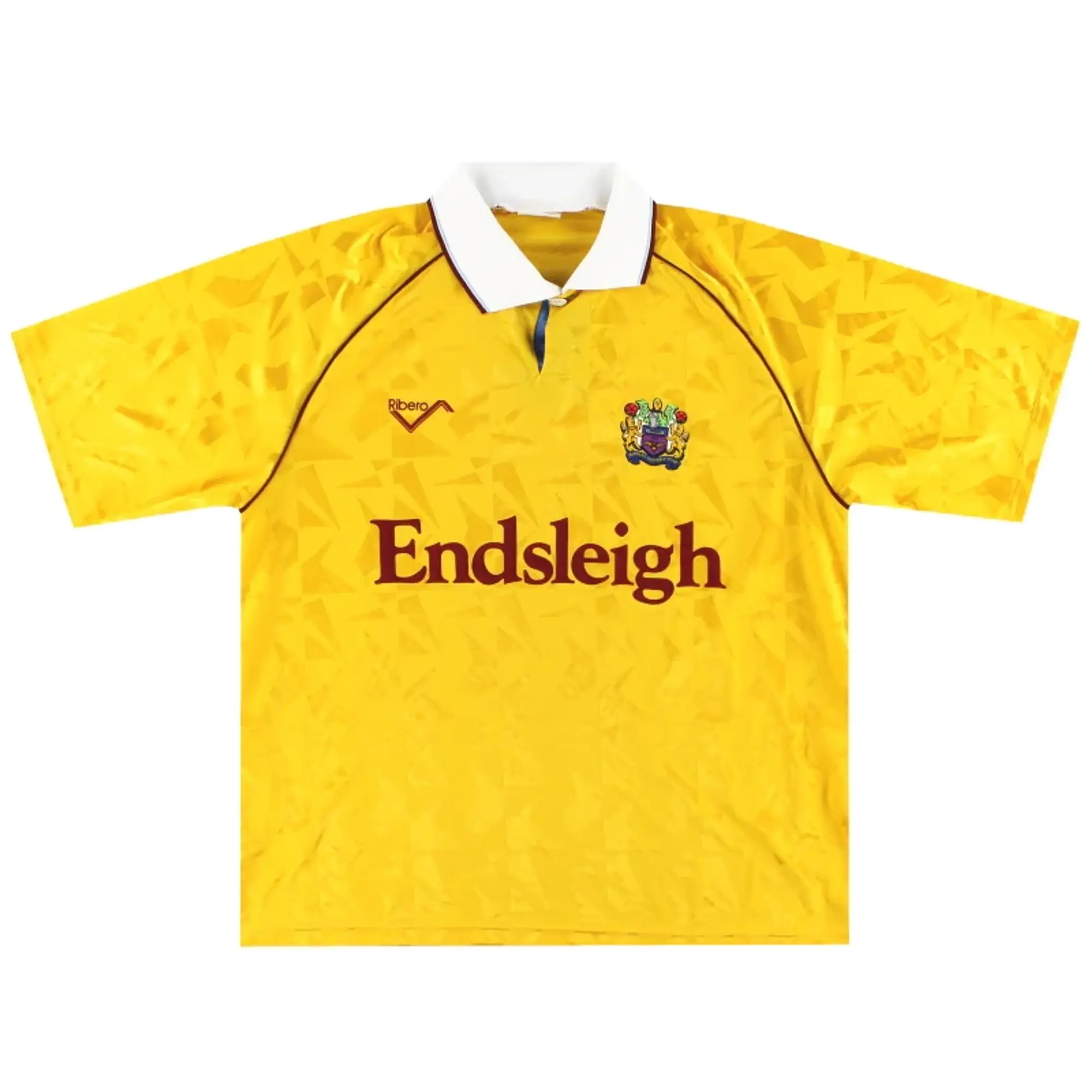 1991-93 Burnley Ribero Away Shirt L - Burnley / Excellent / Large
