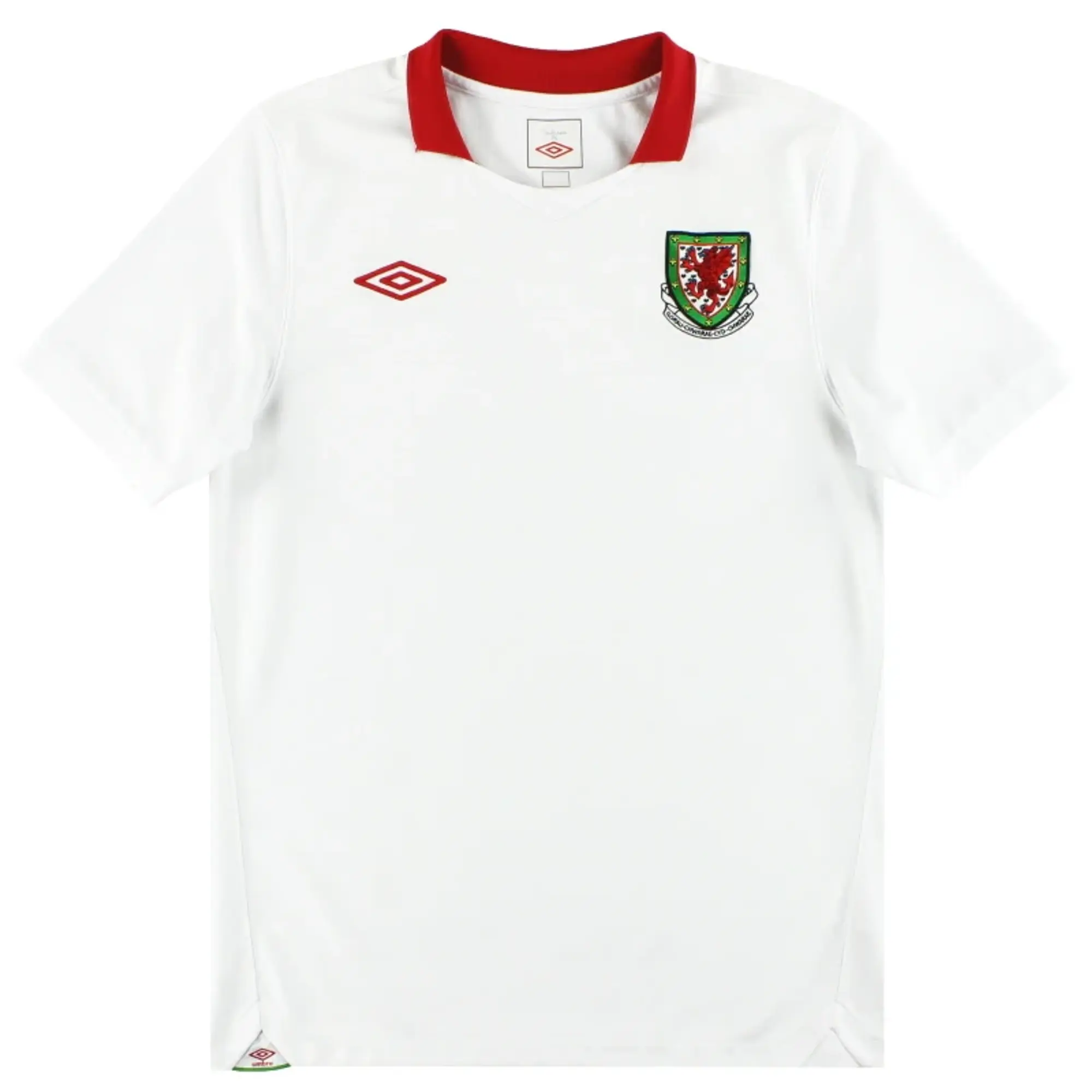 2010-11 Wales Umbro Away Shirt *Mint* L - Wales / Mint / Large