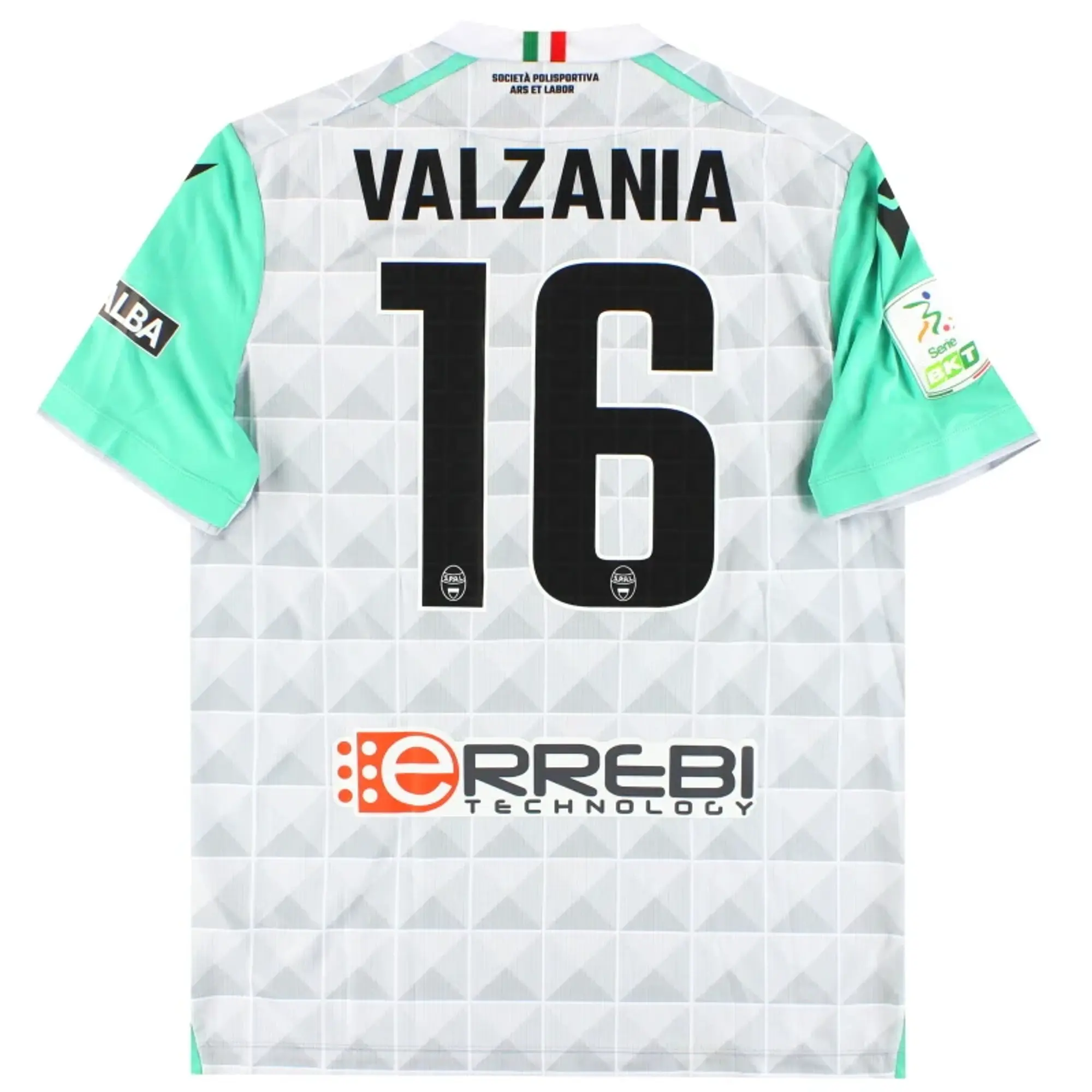 2022-23 SPAL Macron Player Issue Away Shirt Valzania #16 *As New* L - Other Italian Clubs / As New / Large