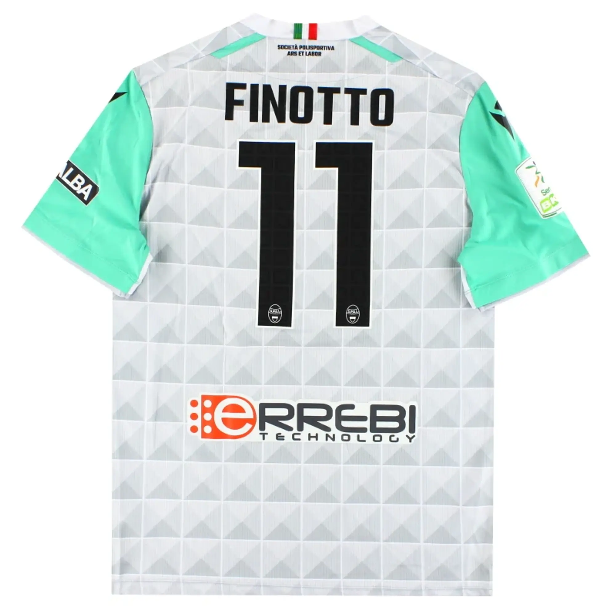 2022-23 SPAL Macron Player Issue Away Shirt Finotto #11 *As New* XL - Other Italian Clubs / As New / XL