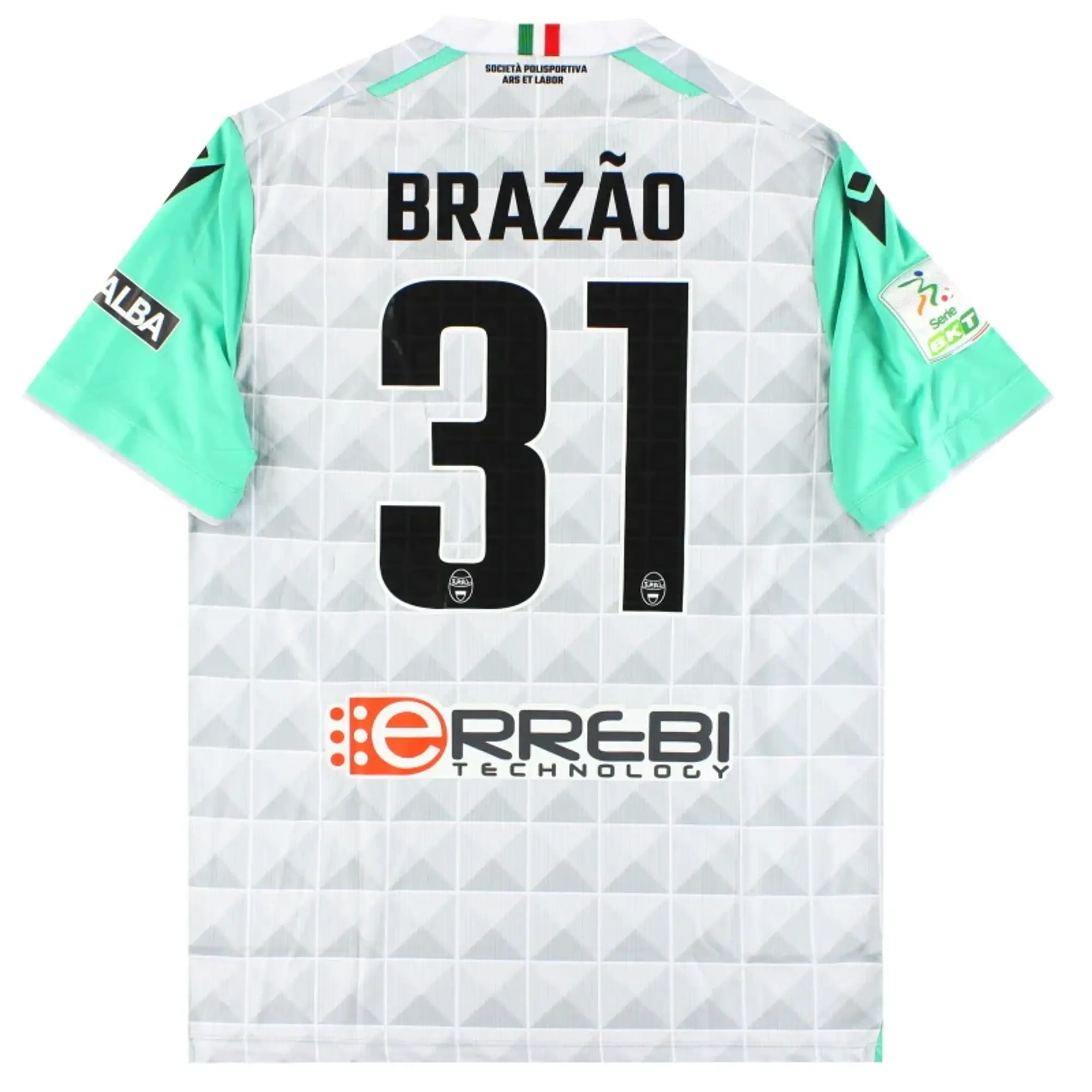 2022-23 SPAL Macron Player Issue Away Shirt Brazao #31 *As New* XL - Other Italian Clubs / As New / XL