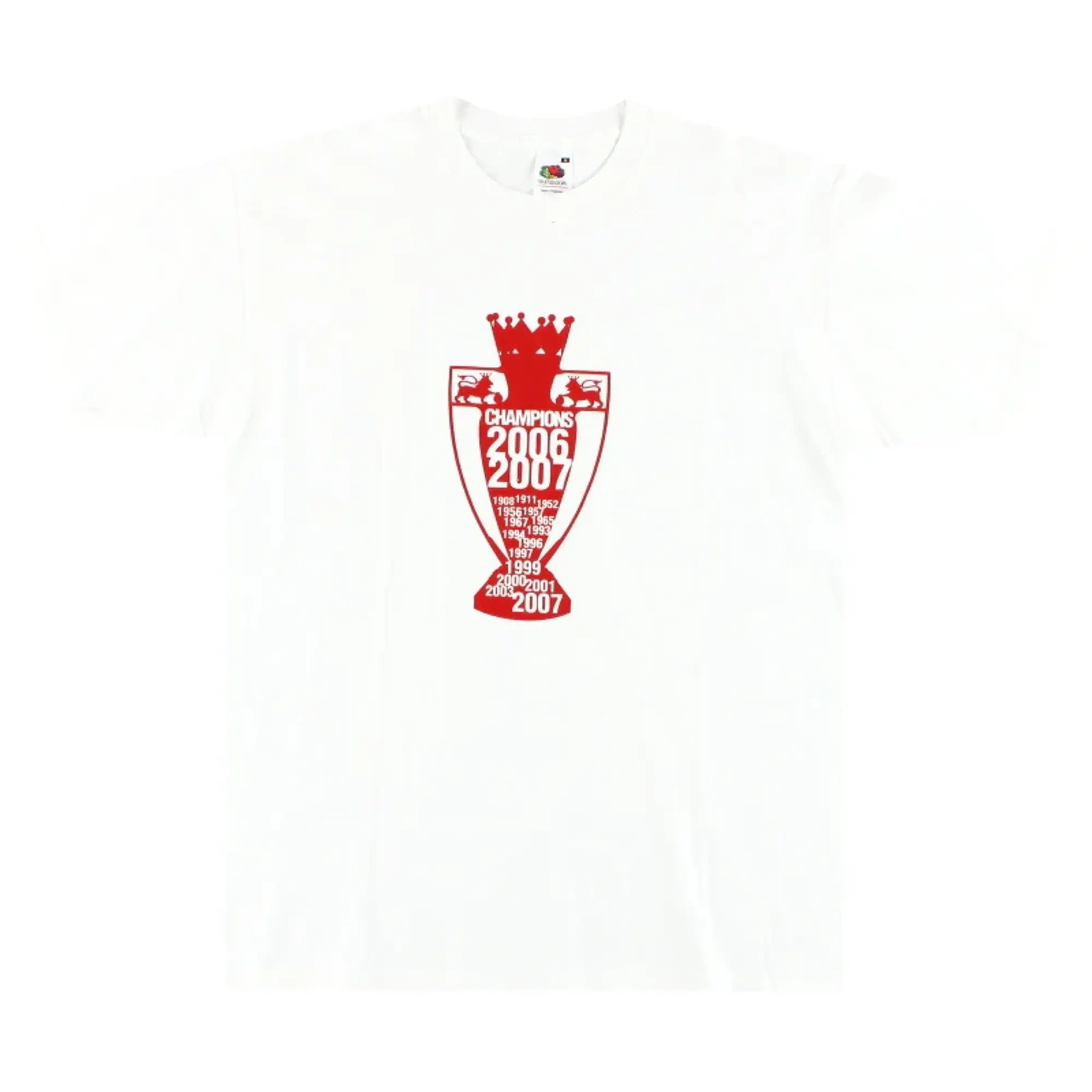 2006-07 Manchester United Premier League Champions Graphic Tee M - Manchester United / Excellent / Medium