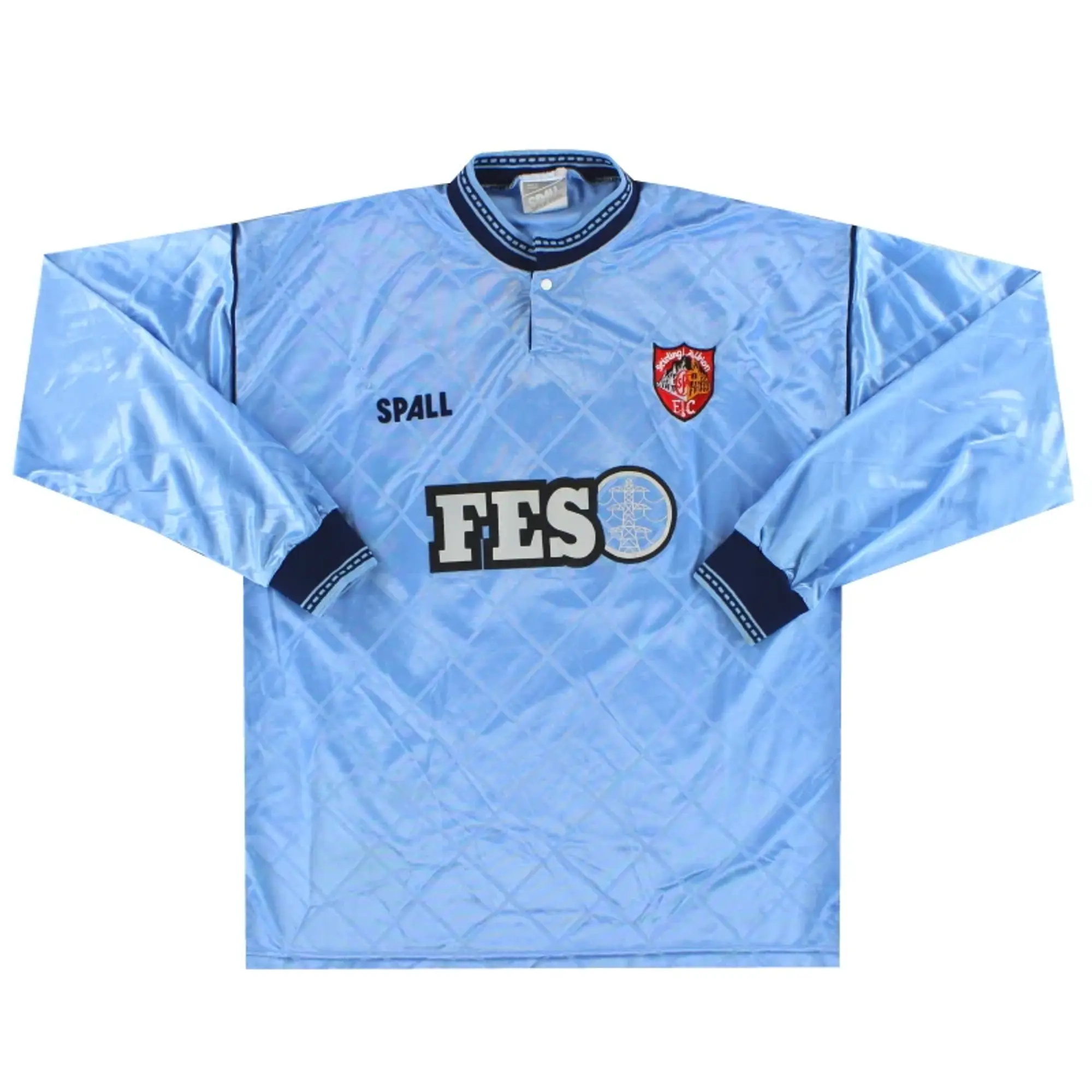 1991-92 Stirling Albion Spall Match Issue Away Shirt L/S #14 L - Other Scottish Clubs / Excellent / Large