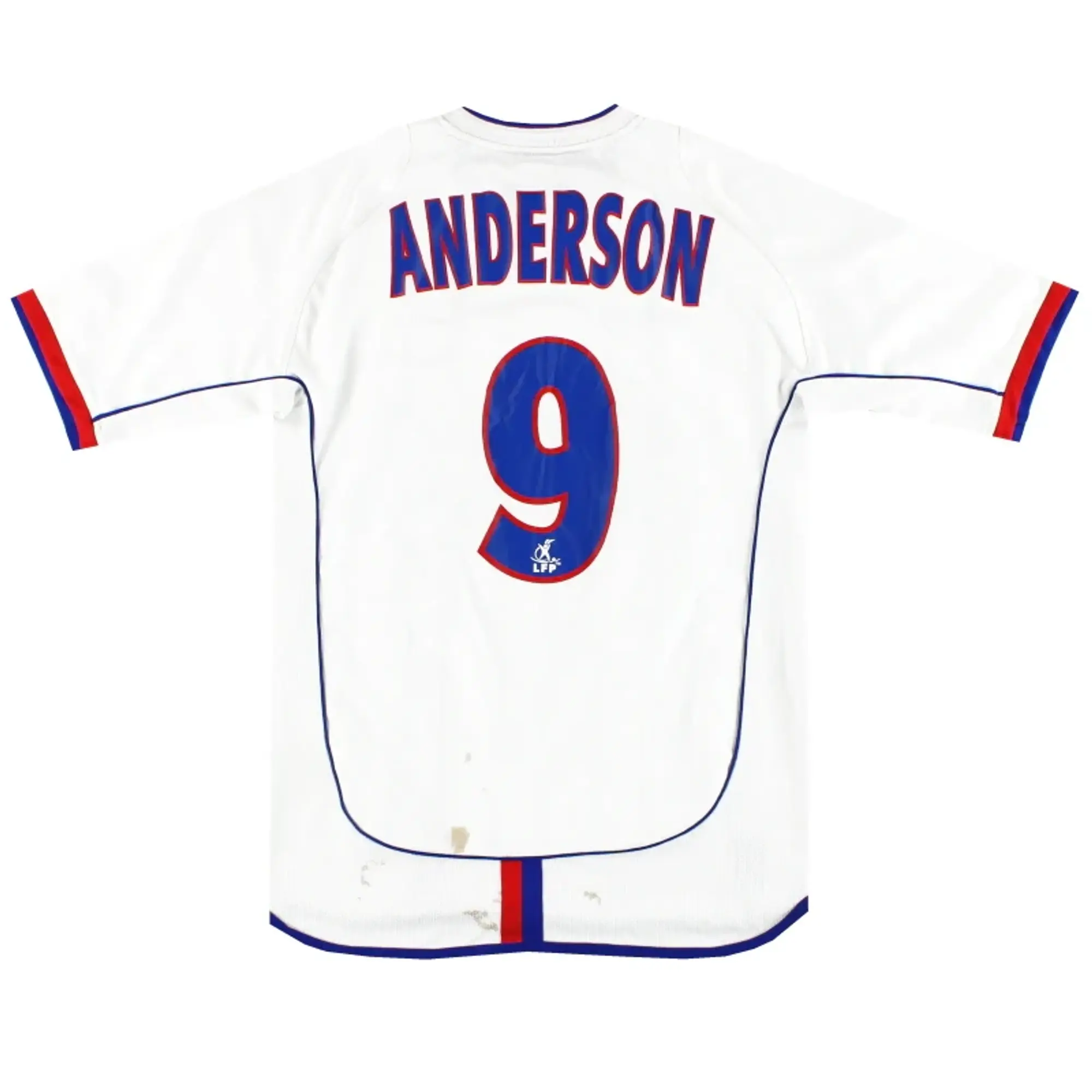 2002-04 Lyon Umbro Home Shirt Anderson #9 L.Boys - Lyon / Good / Youth