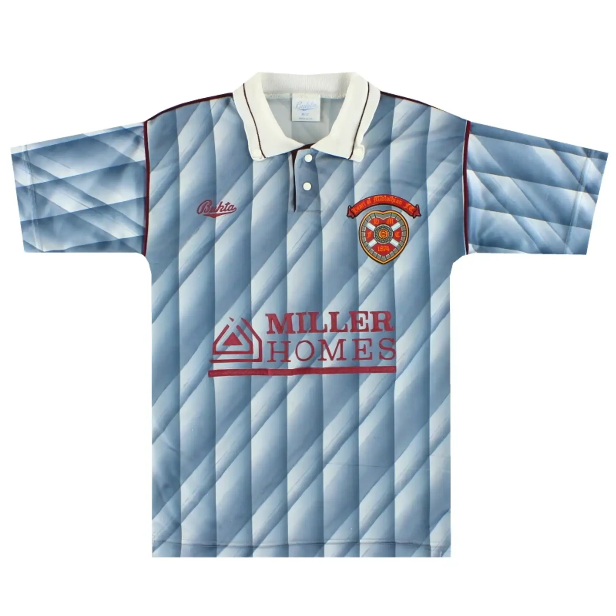 1990-91 Hearts Bukta Away Shirt L.Boys - Hearts / Good / Youth