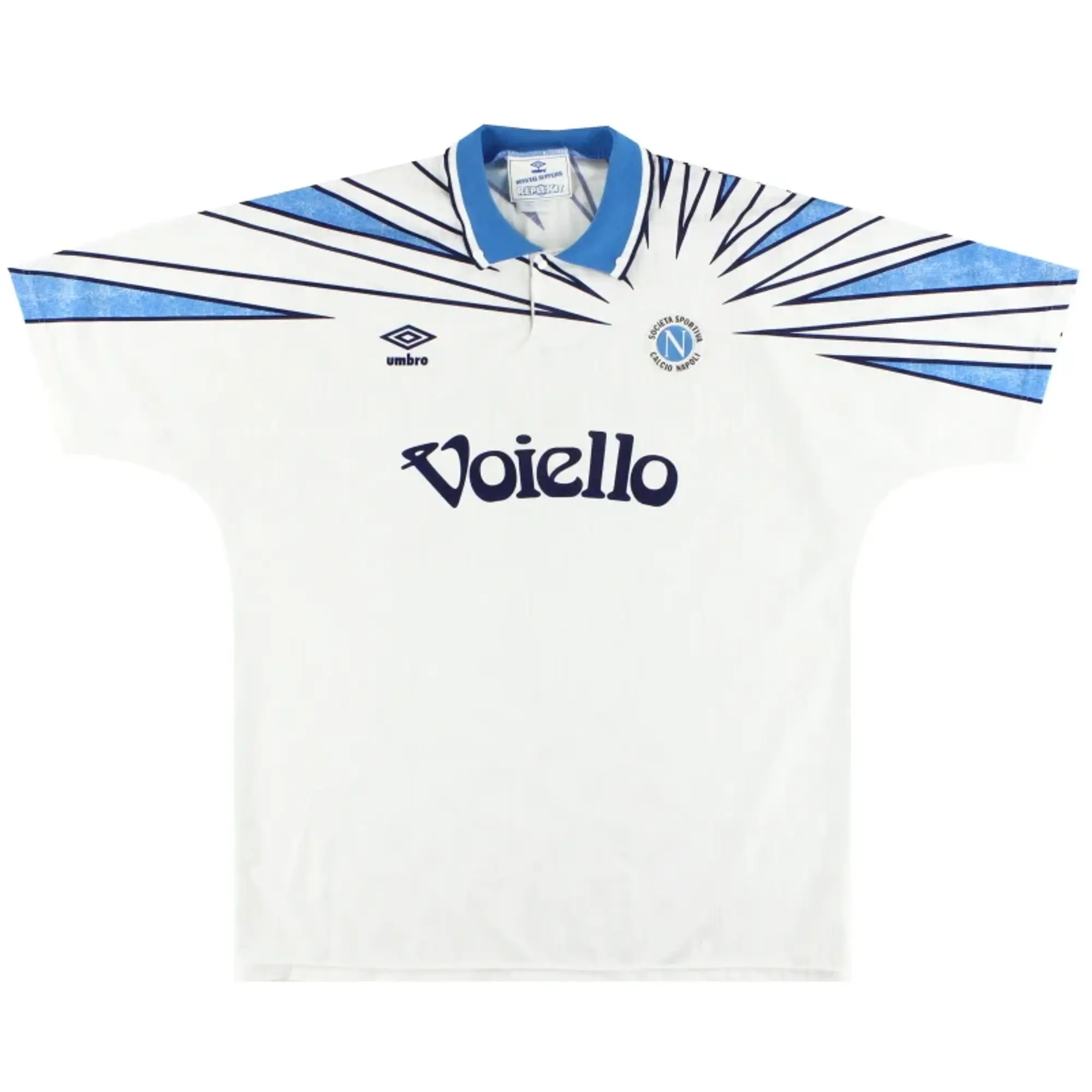 1991-93 Napoli Umbro Away Shirt XL - Napoli / Excellent / XL