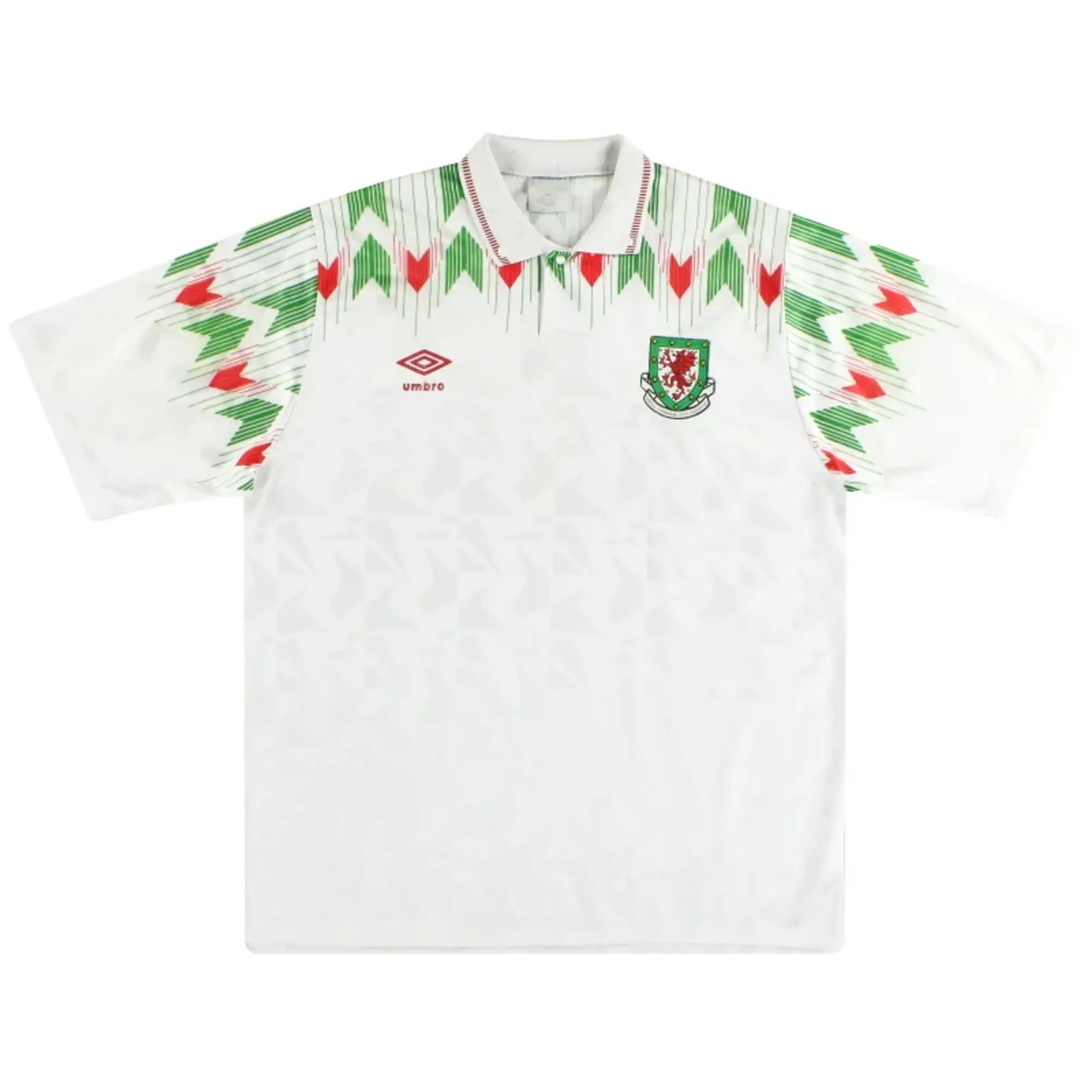 1990-93 Wales Umbro Away Shirt L - Wales / Excellent / Large