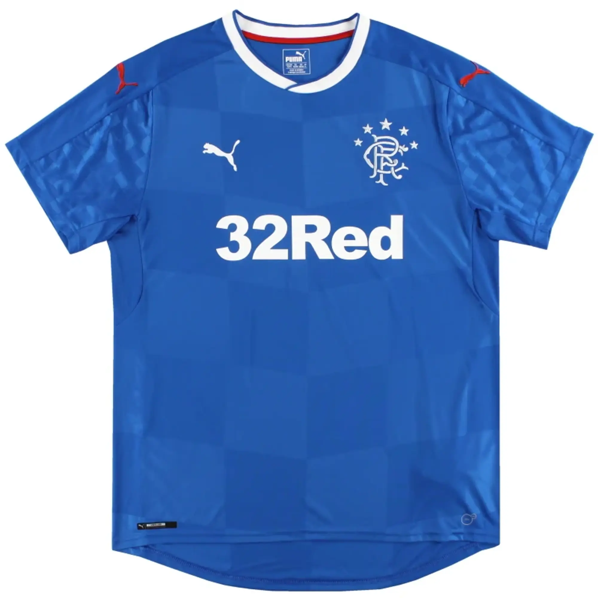2016-18 Rangers Puma Home Shirt M - Rangers / Excellent / Medium
