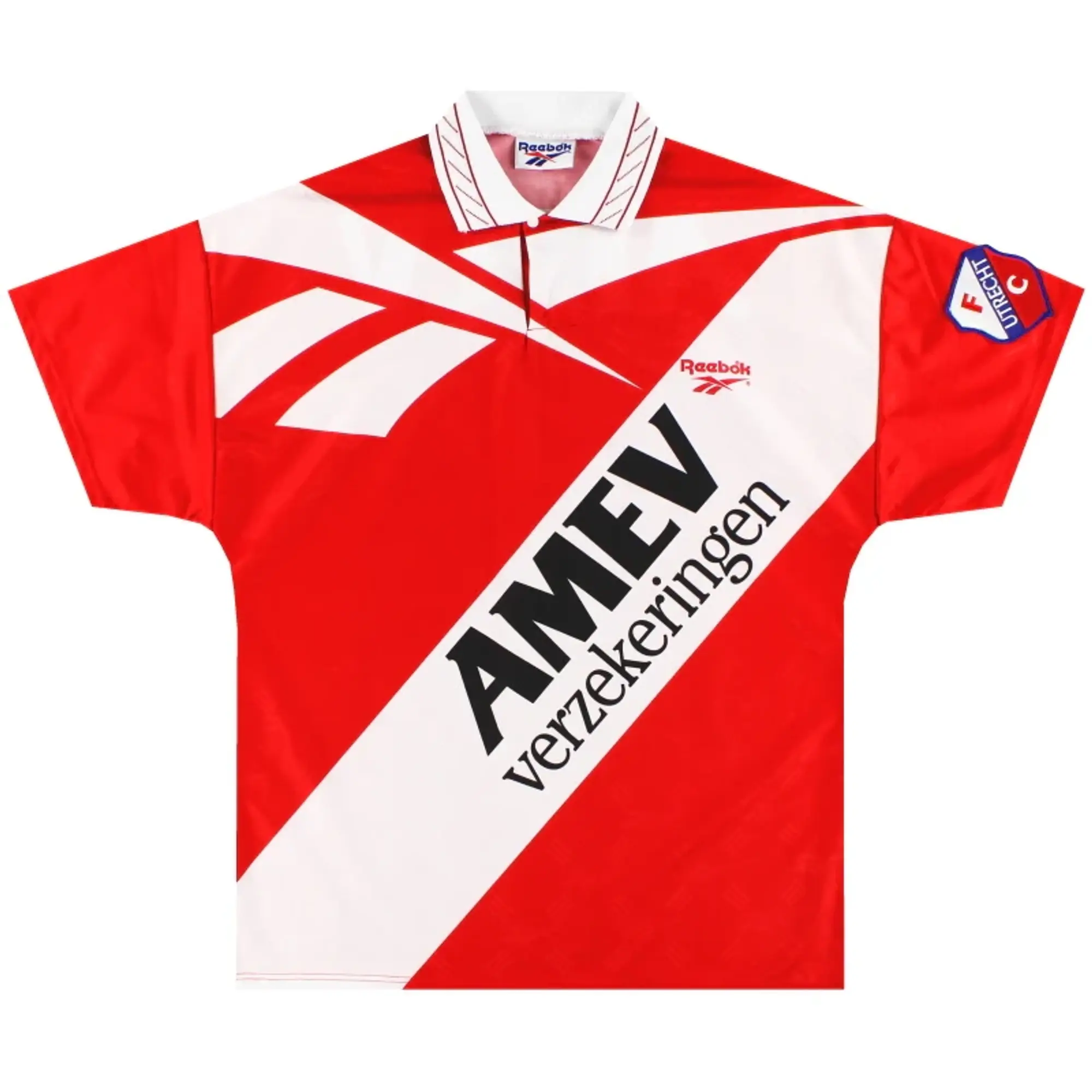 1995-96 Utrecht Reebok Home Shirt *As New* M - Other Dutch Clubs / As New / Medium