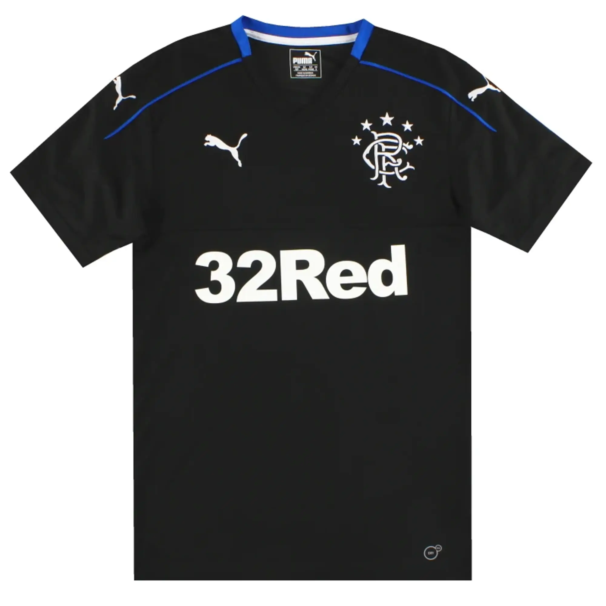 2017-18 Rangers Puma Third Shirt L - Rangers / Excellent / Large