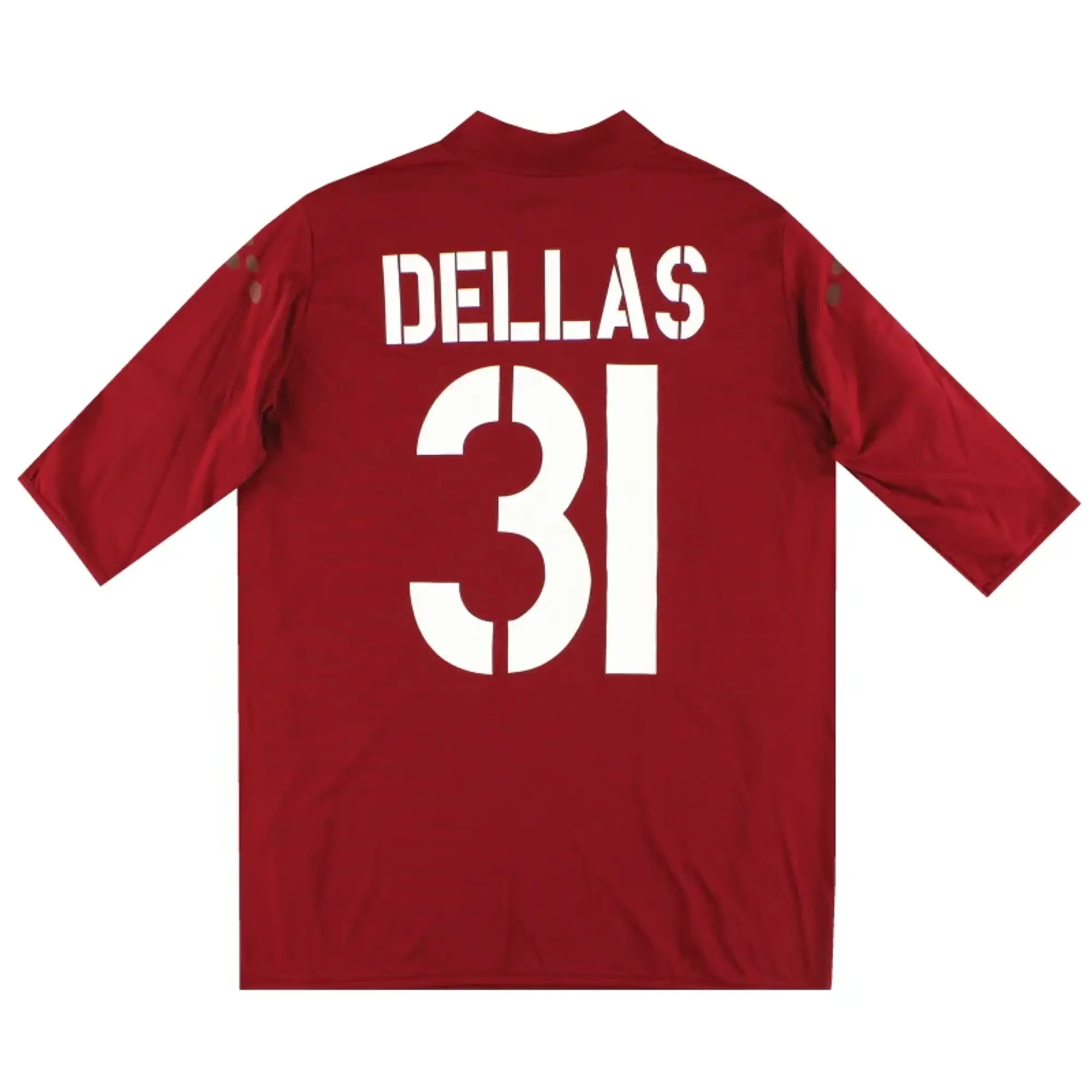 2003-04 Roma Diadora Home Shirt Dellas #31 *As New* XL - Roma / As New / XL