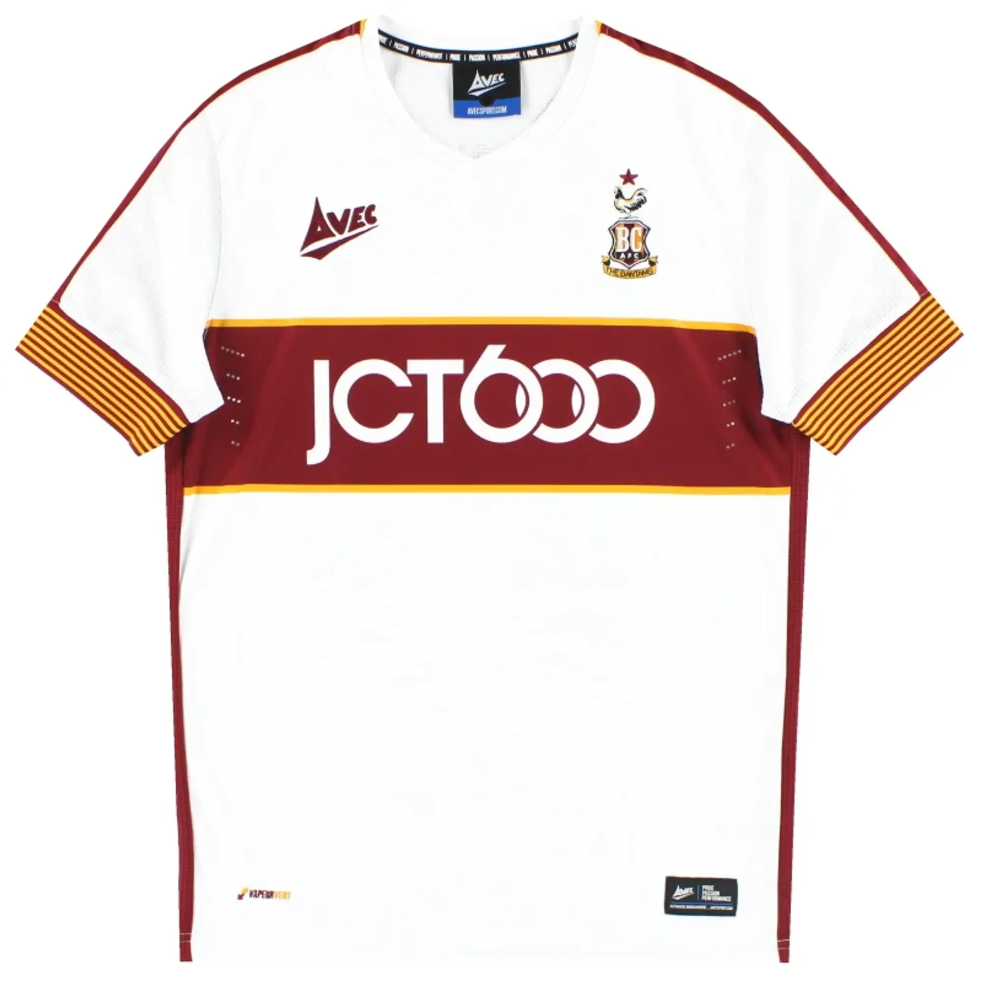2017-18 Bradford City Avec Third Shirt *Mint* S - Bradford City / Mint / Small