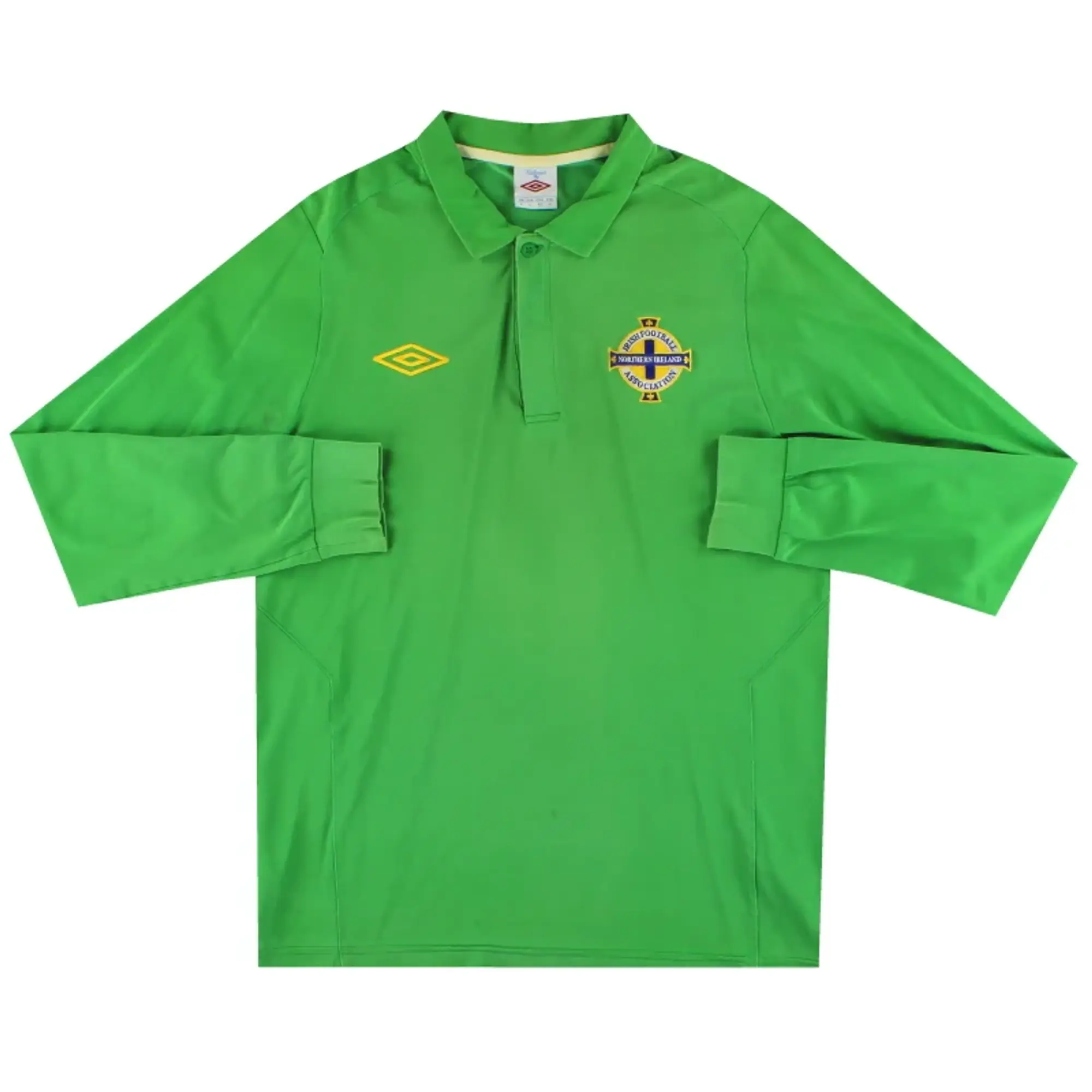 2010-12 Northern Ireland Umbro Polo Shirt L/S L - Northern Ireland / Excellent / Large