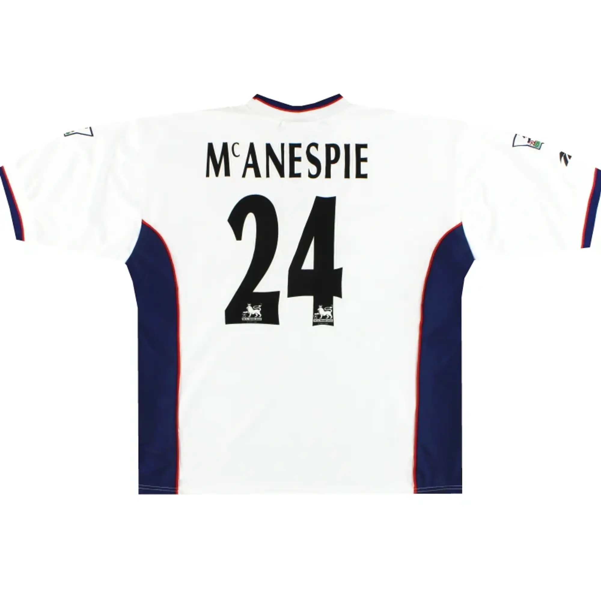 1997-98 Bolton Reebok Match Issue Home Shirt McAnespie #24 XL - Bolton Wanderers / Excellent / XL