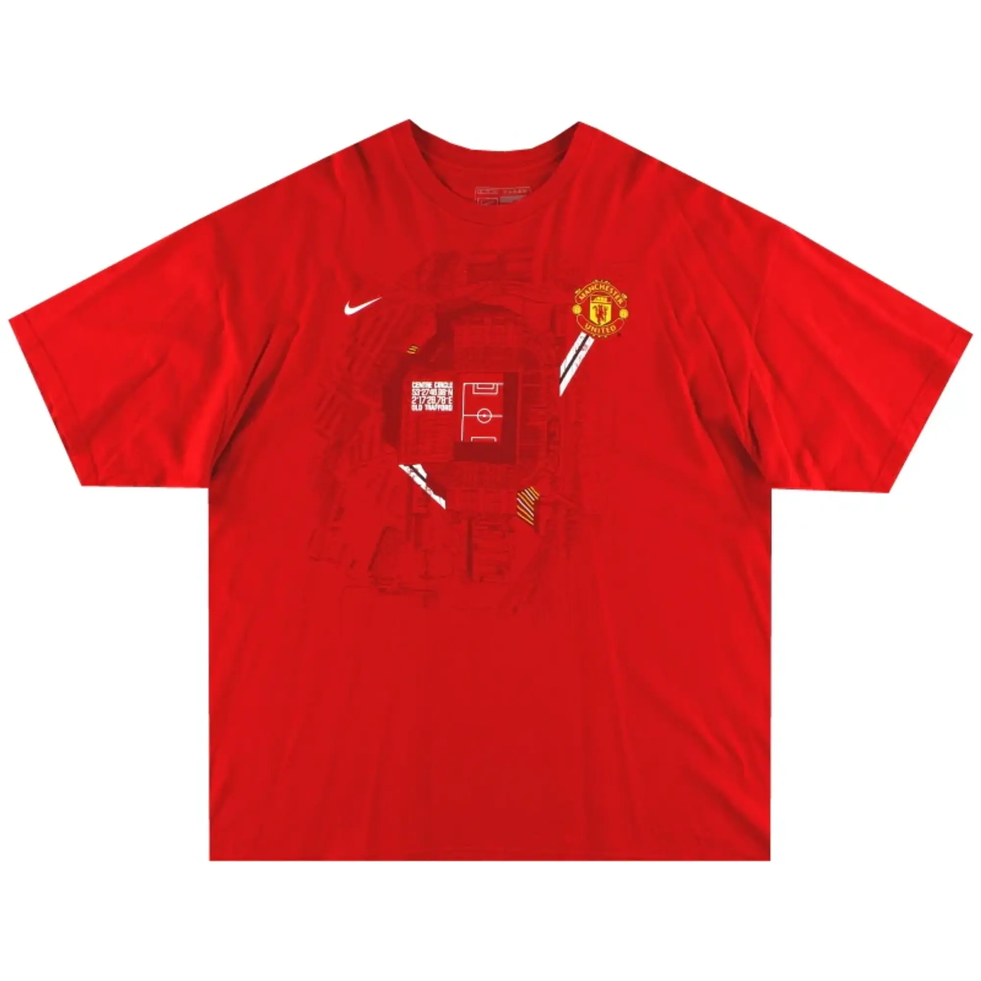 2002-03 Manchester United Nike 'Centre Circle' Graphic Tee XL - Manchester United / Excellent / XL