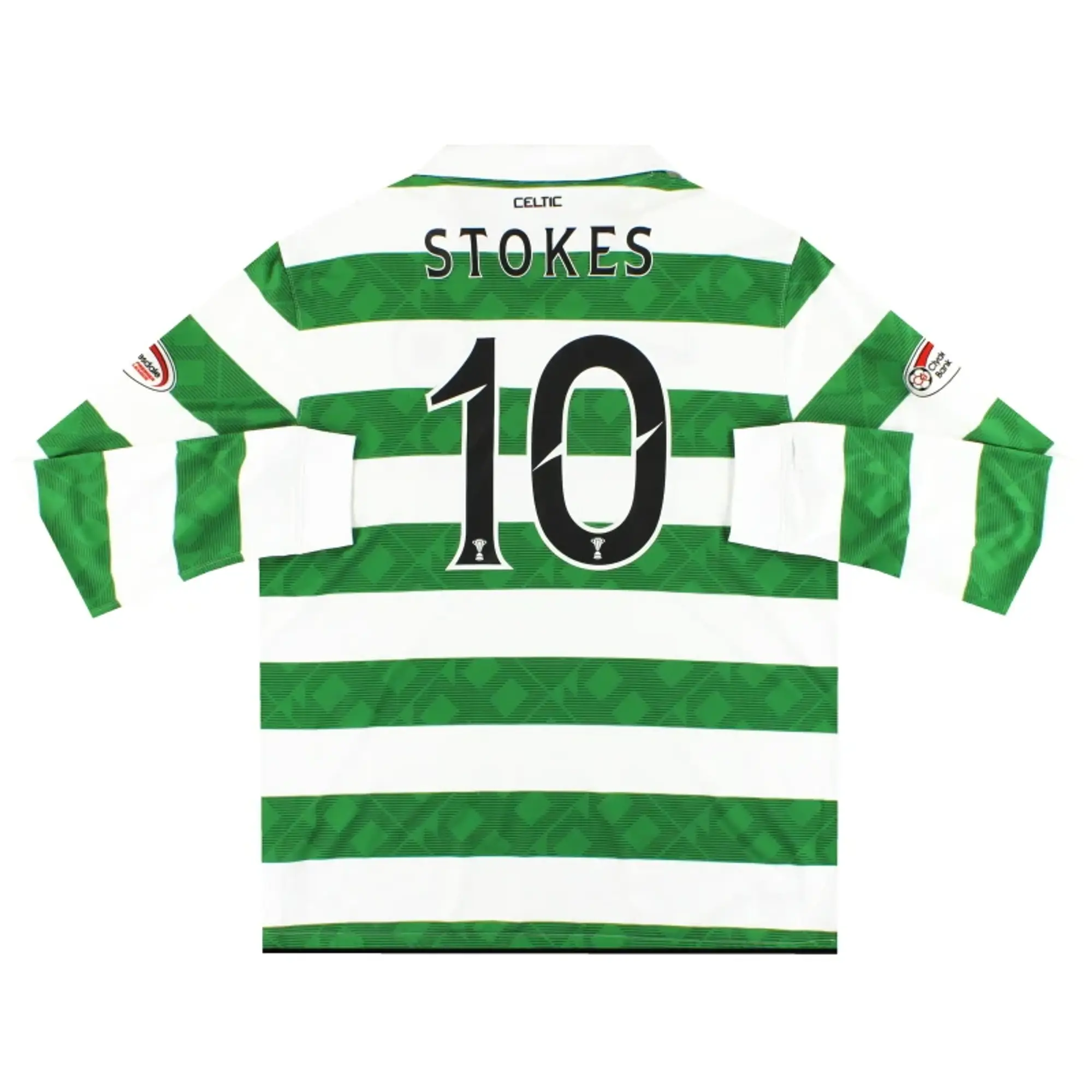 2010-11 Celtic Nike Home Shirt L/S Stokes #10 *Mint* XL - Celtic / Mint / XL