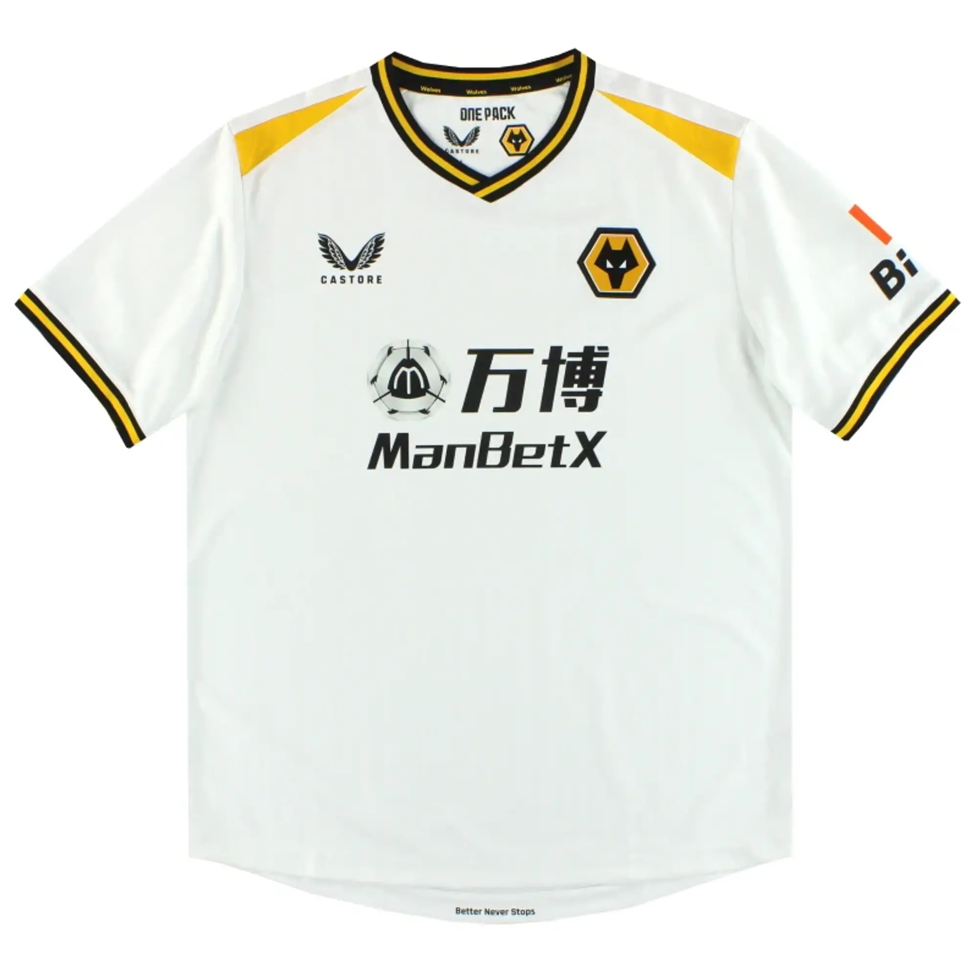 2021-22 Wolves Castore Third Shirt *Mint* L - Wolves / Mint / Large