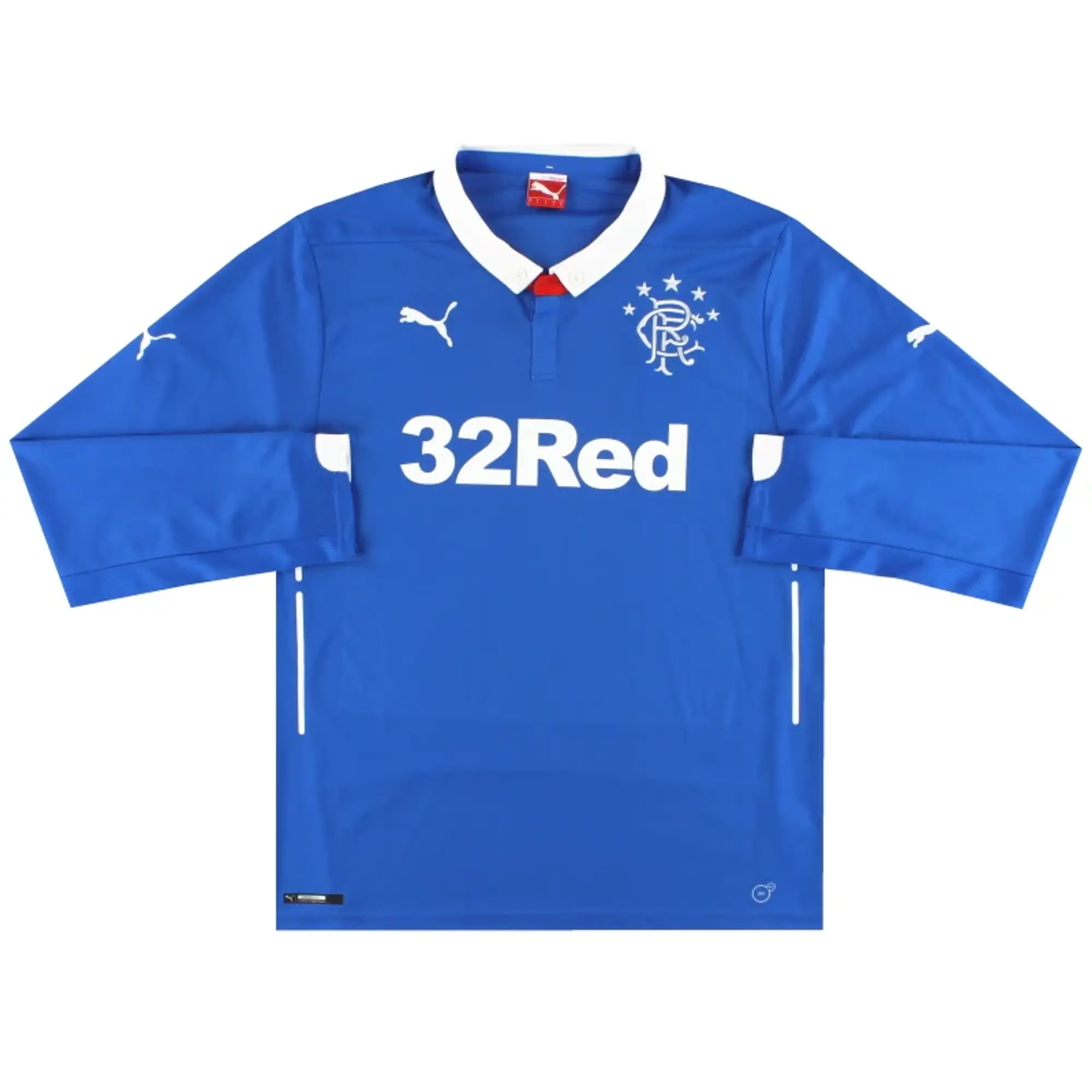 2014-15 Rangers Puma Home Shirt L/S L - Rangers / Excellent / Large