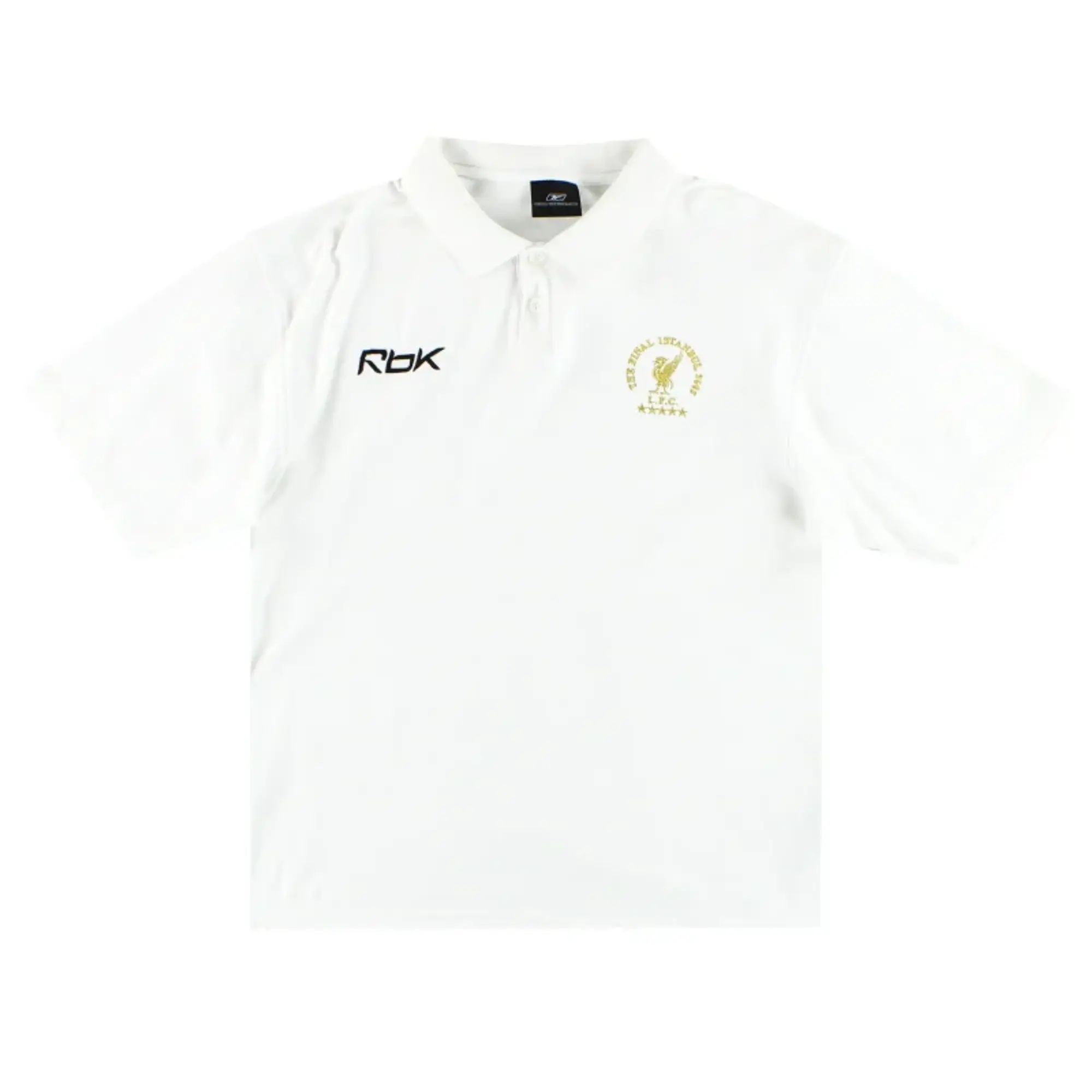 2005-06 Liverpool Reebok 'Istanbul' Polo Shirt L - Liverpool / Excellent / Large