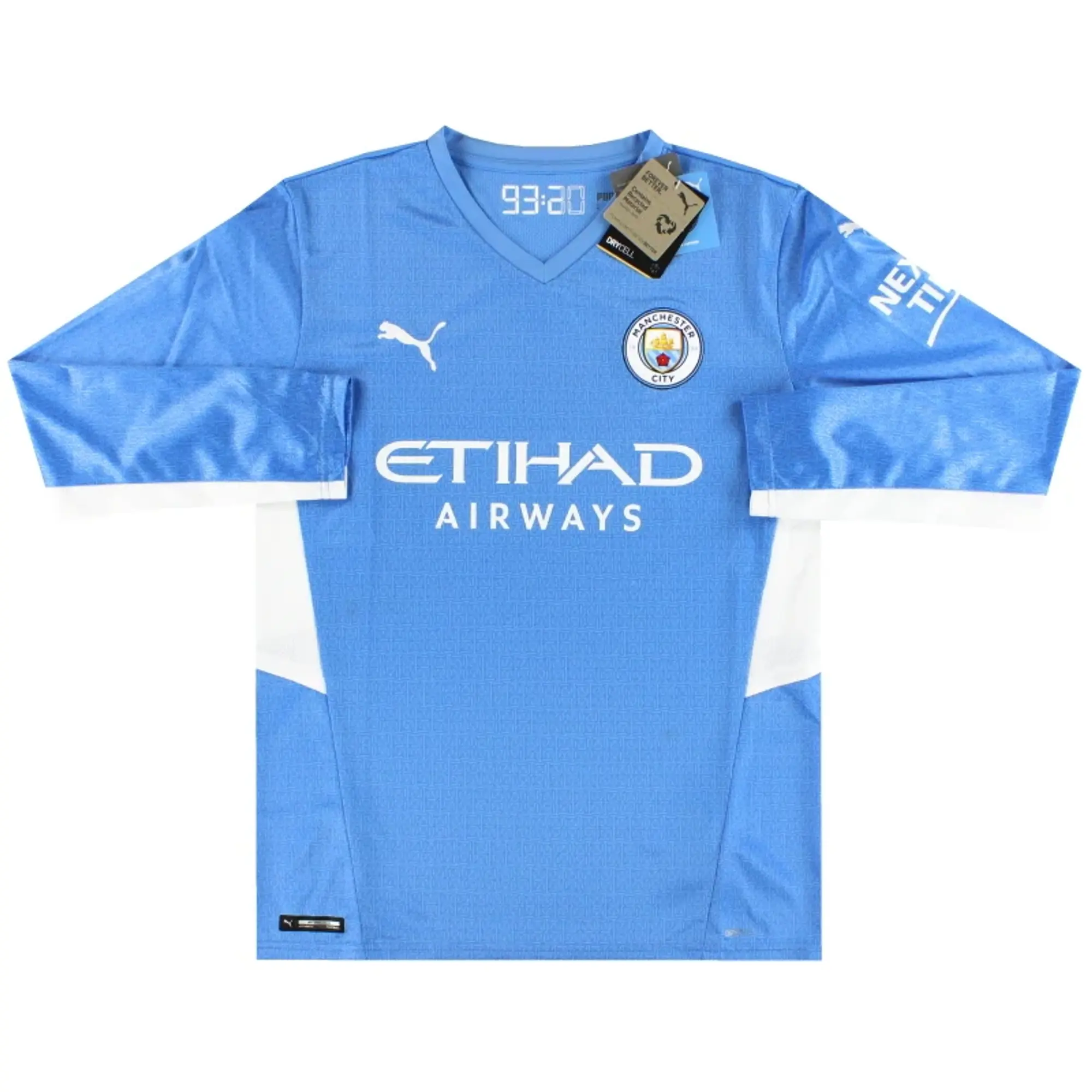 2021-22 Manchester City Puma Home Shirt L/S *w/tags* - Manchester City / w/tags / Small