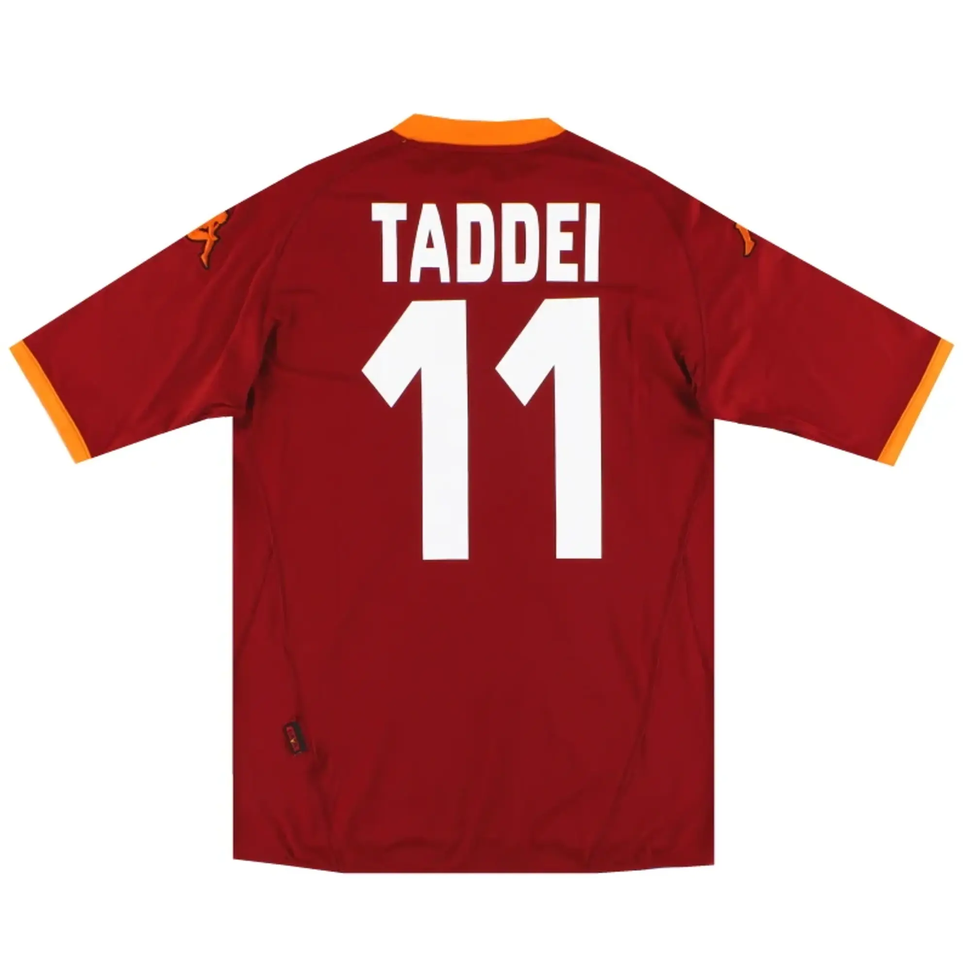 2007-08 Roma Kappa Home Shirt Taddei #11 *As New* XL - Roma / As New / XL