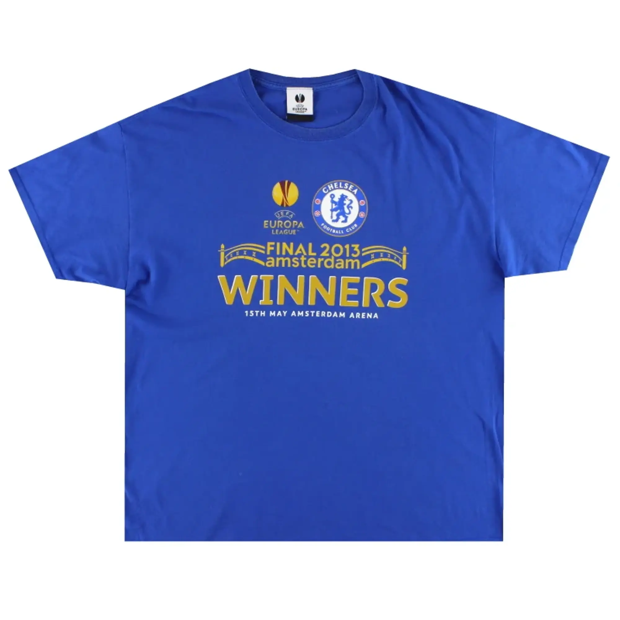 2013 Chelsea Europa League Graphic Tee XL - Chelsea / Excellent / XL