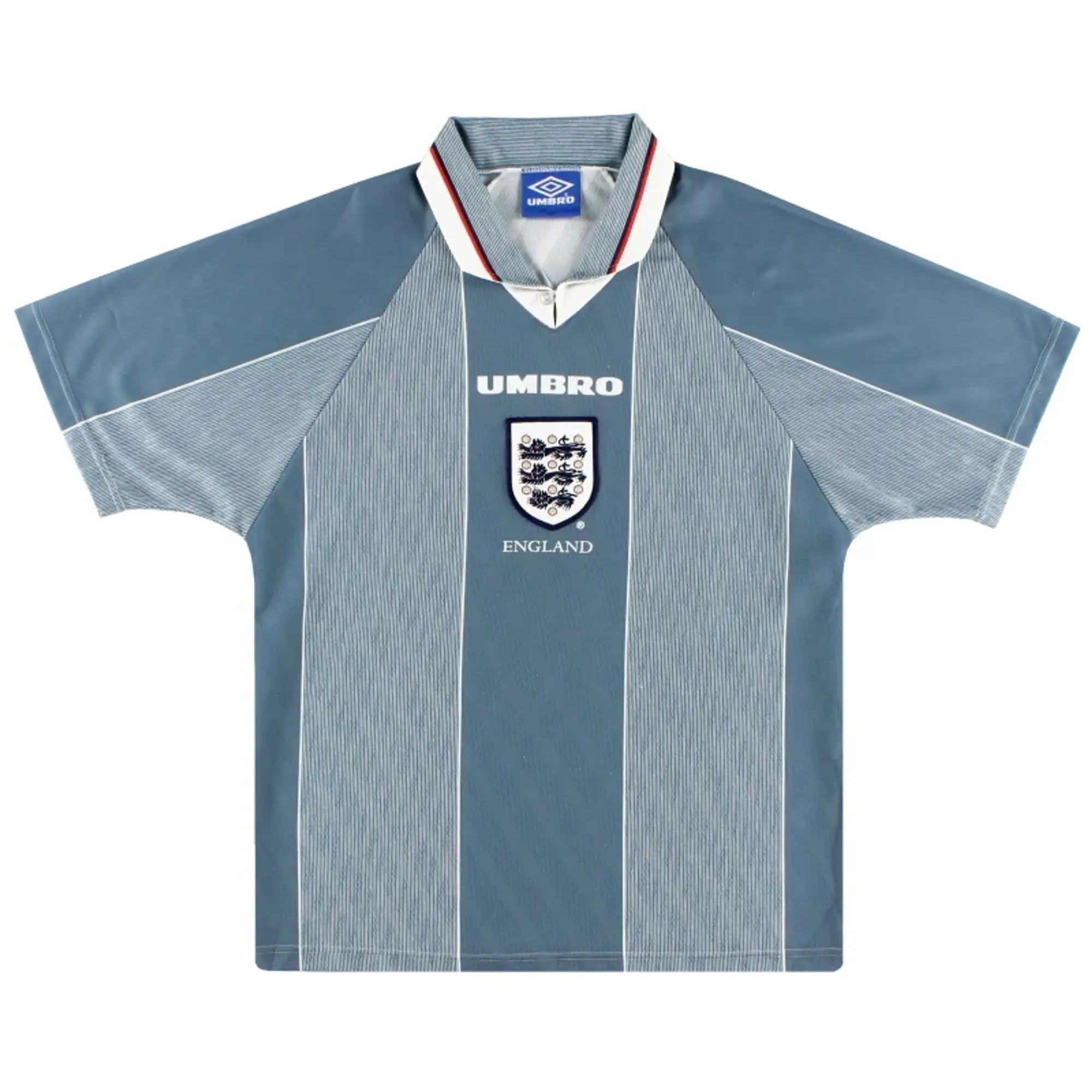 1996-97 England Umbro Away Shirt #9 L - England / Excellent / Large