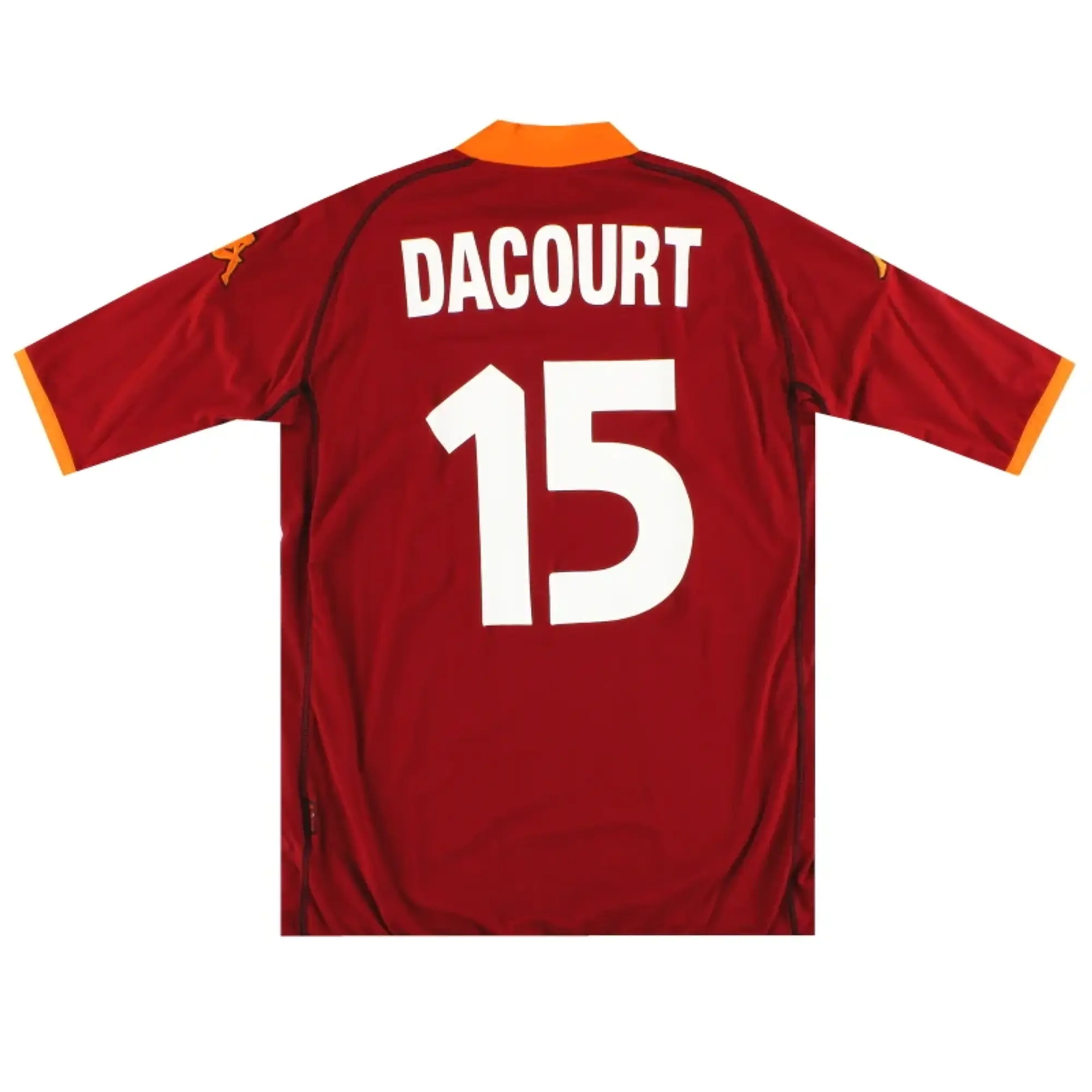 2002-03 Roma Kappa Home Shirt Dacourt # 15 XXL - Roma / As New / XXL