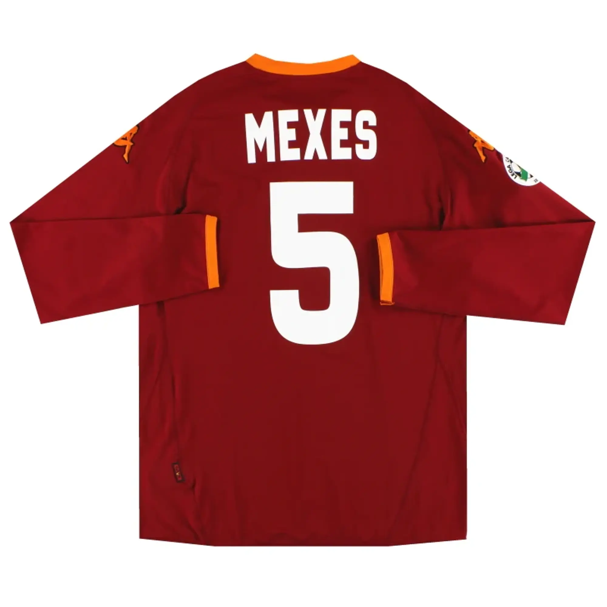 2007-08 Roma Kappa PI Home Shirt Mexes #5 L/S *As New* XXL - Roma / As New / XXL