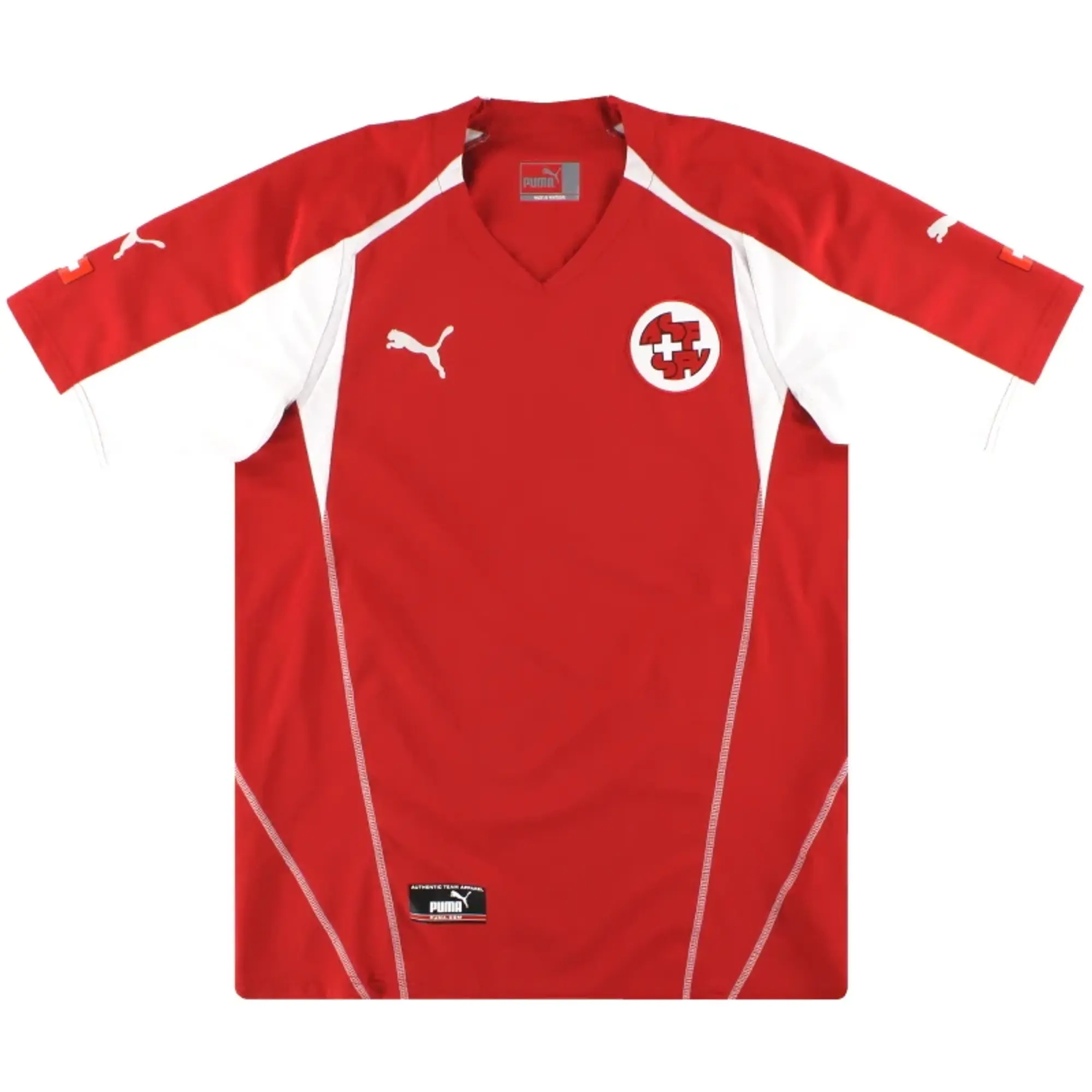 2004-06 Switzerland Puma Home Shirt S - Switzerland / Excellent / Small