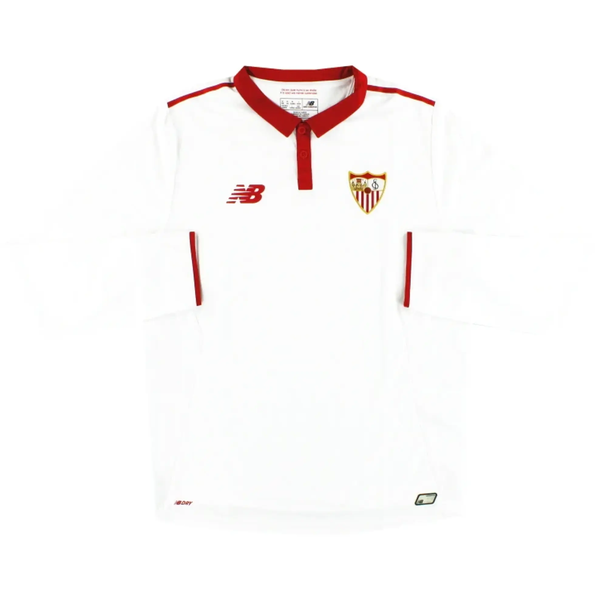 2016-17 Sevilla New Balance Home Shirt L/S *As New* M - Sevilla / As New / Medium