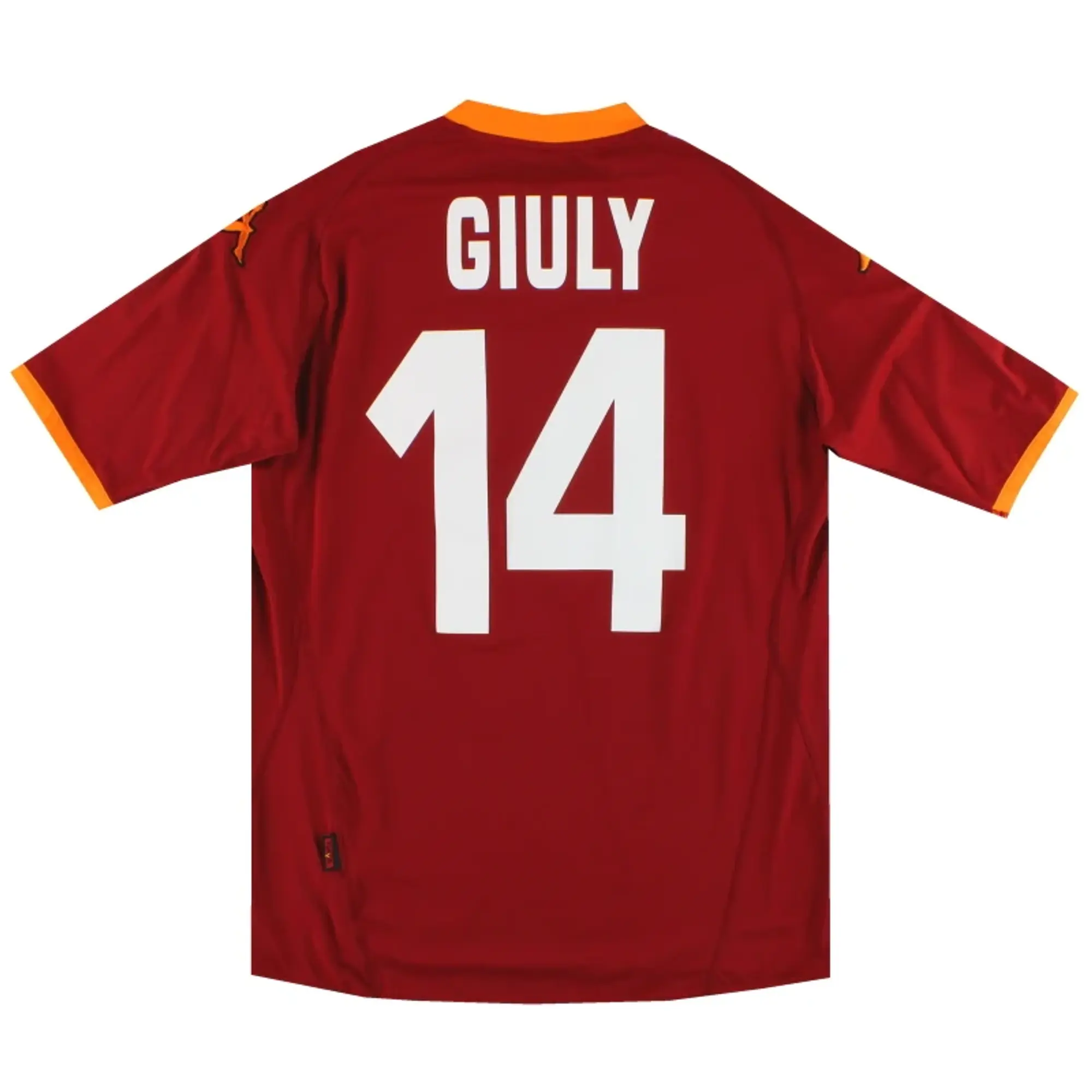 2007-08 Roma Kappa Home Shirt Giuly #14 *As New* XL - Roma / As New / XL