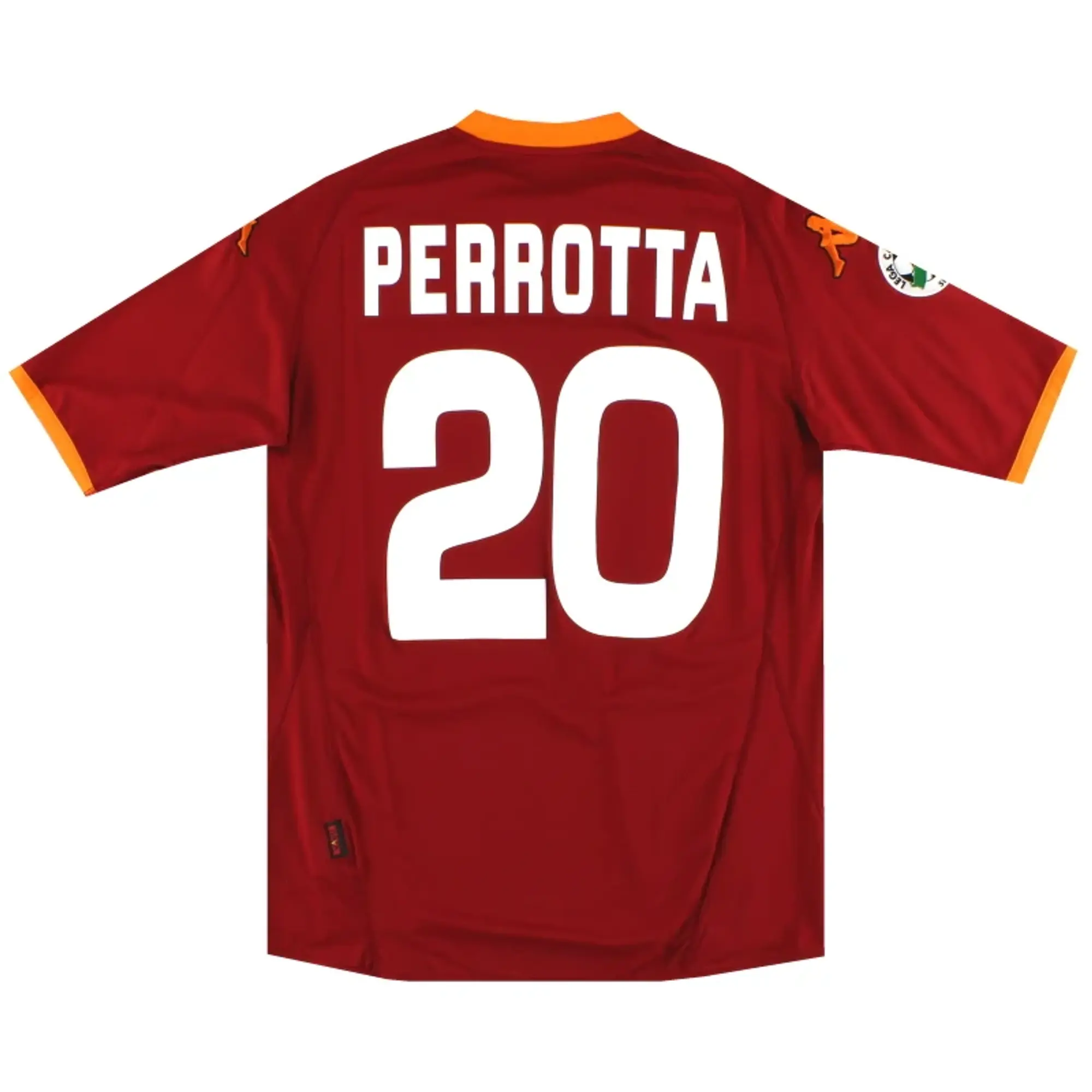 2007-08 Roma Kappa Home Shirt Perrotta #20 *As New* XL - Roma / As New / XL