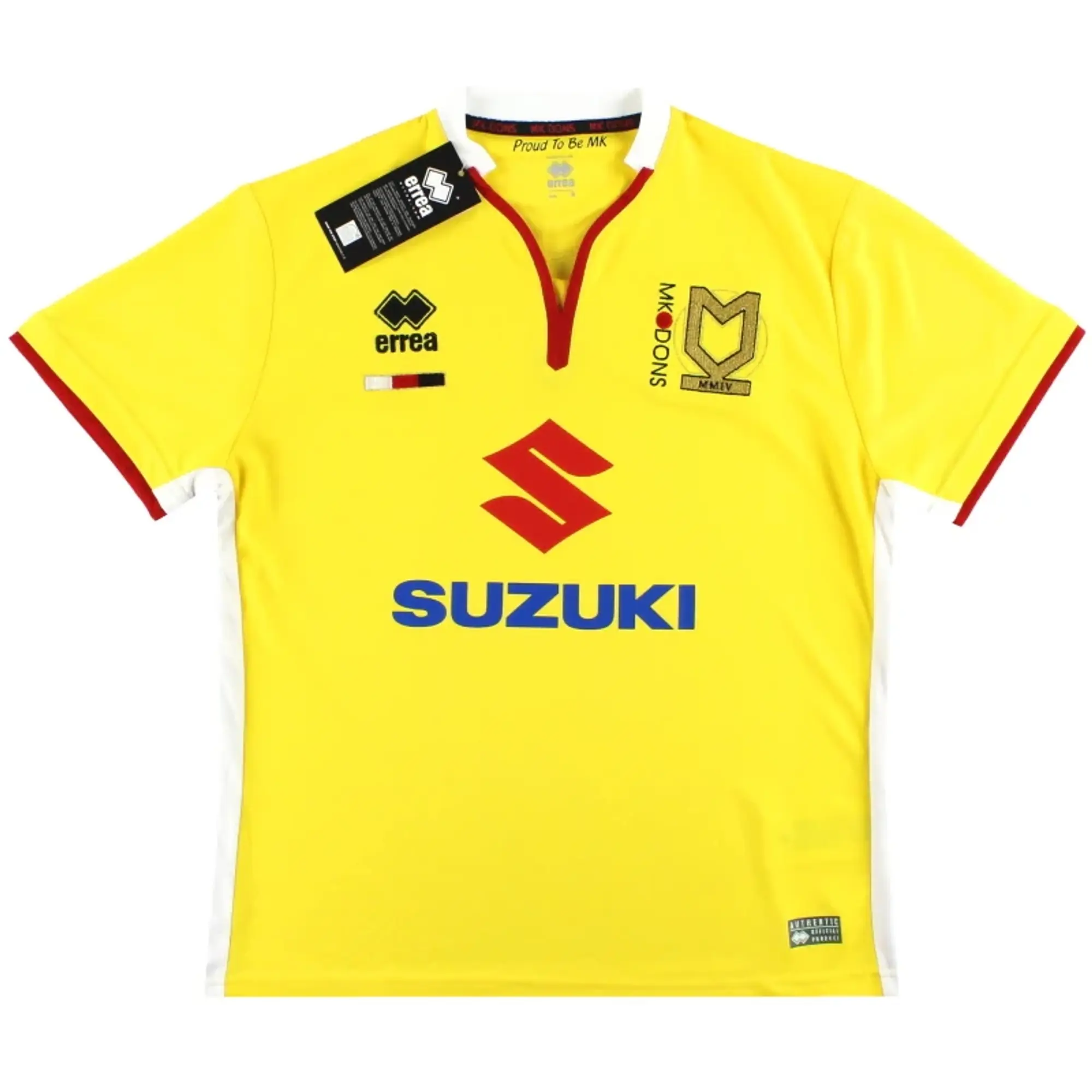 2015-16 MK Dons Errea Third Shirt *BNIB* - Milton Keynes Dons / BNIB / Small