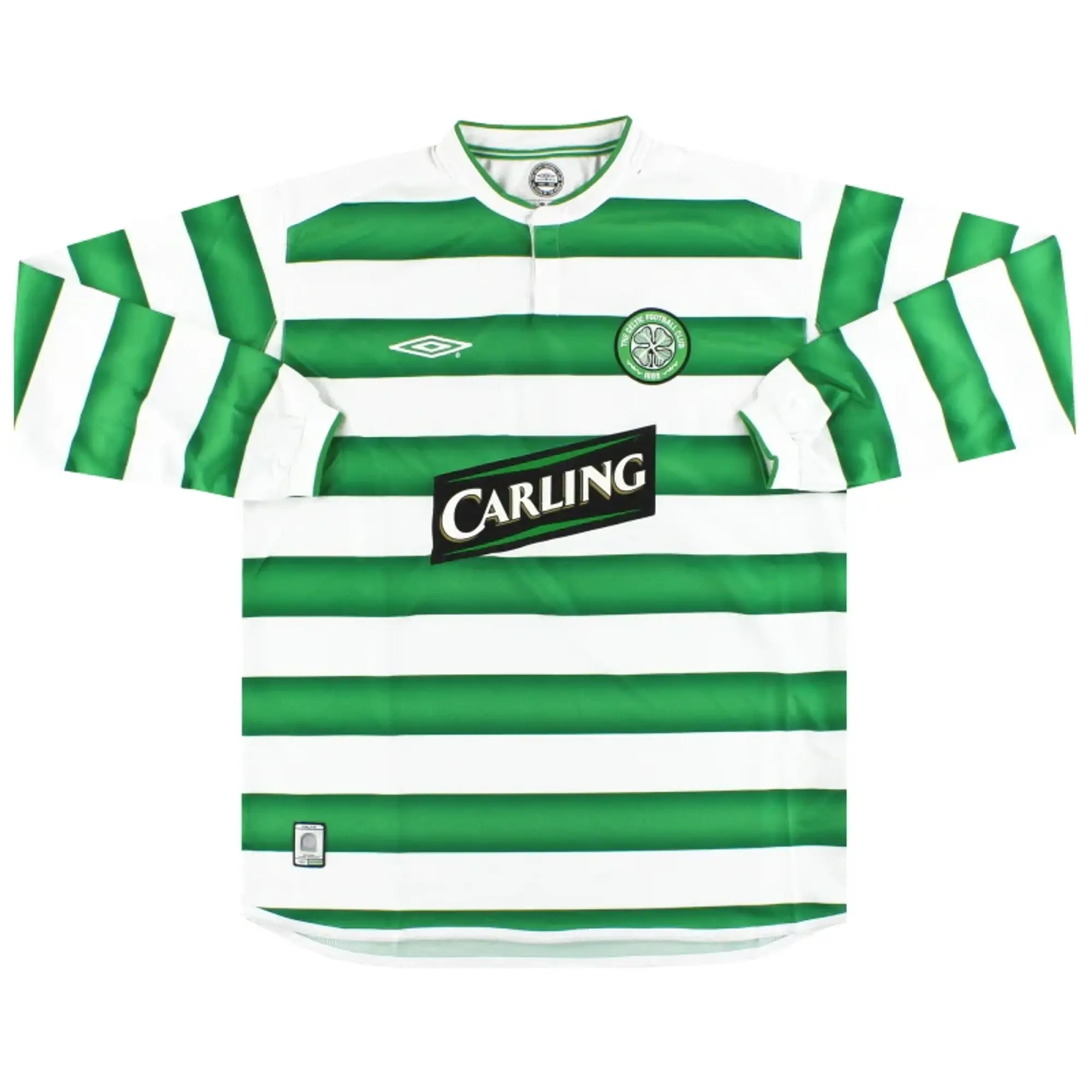 2003-04 Celtic Umbro Home Shirt L/S *As New* L - Celtic / As New / Large