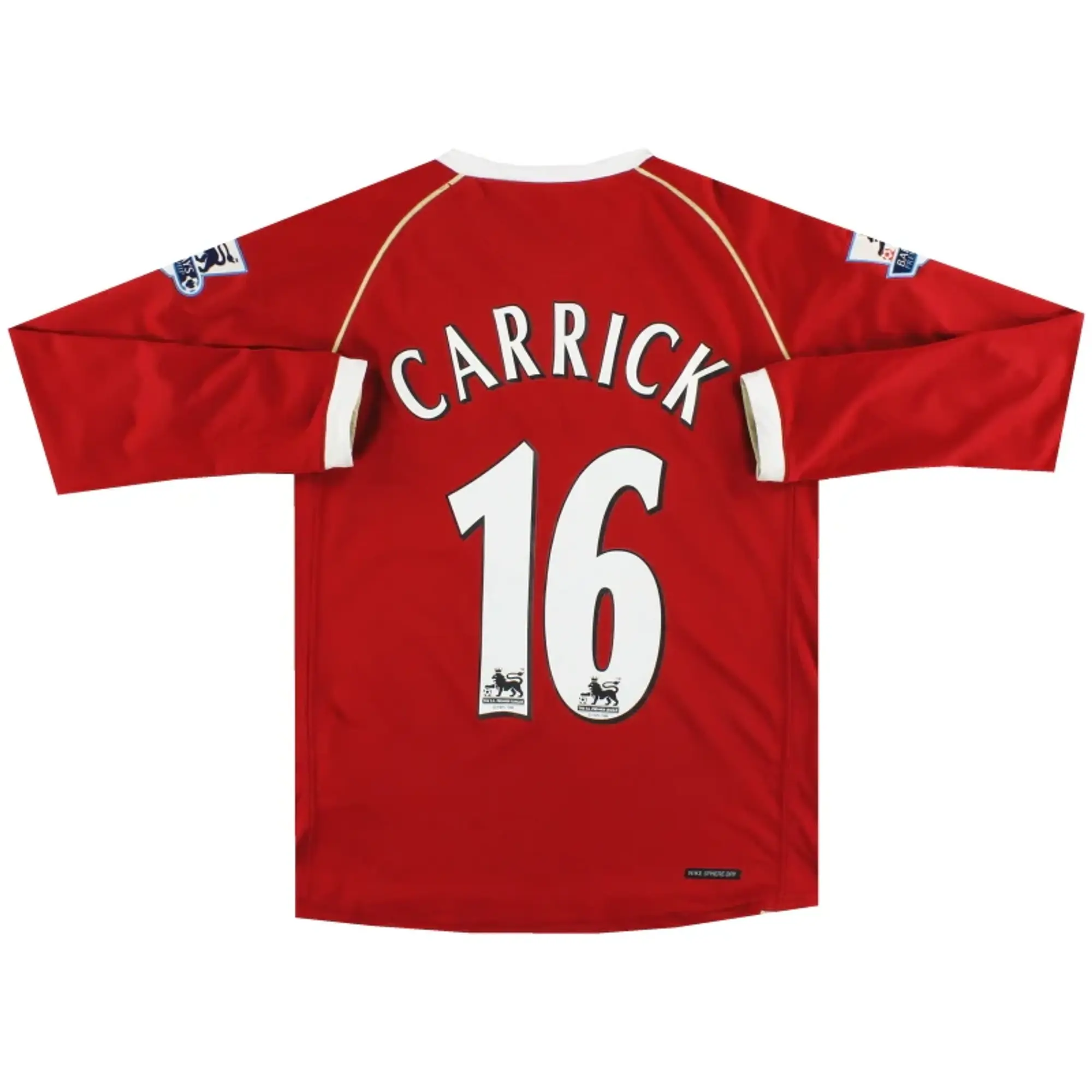 2006-07 Manchester United Nike Home Shirt Carrick #16 L/S L.Boys - Manchester United / Very good / Youth