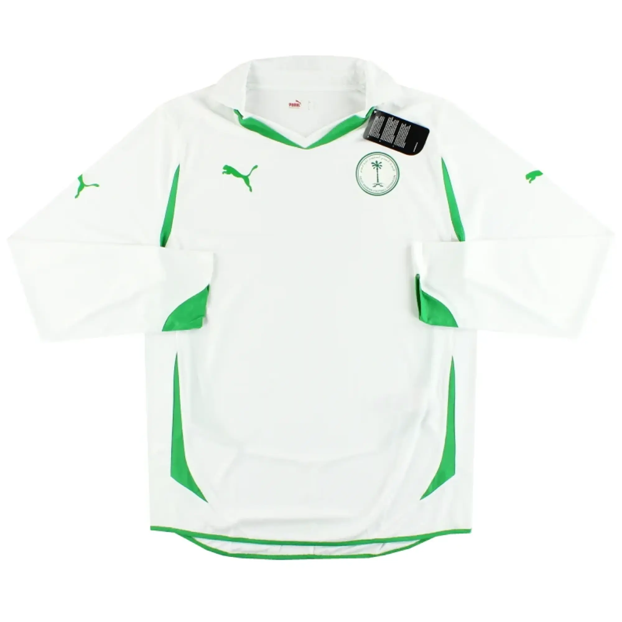 2010-11 Saudi Arabia Puma Player Issue Home Shirt L/S *w/tags* M - Asian / w/tags / Medium