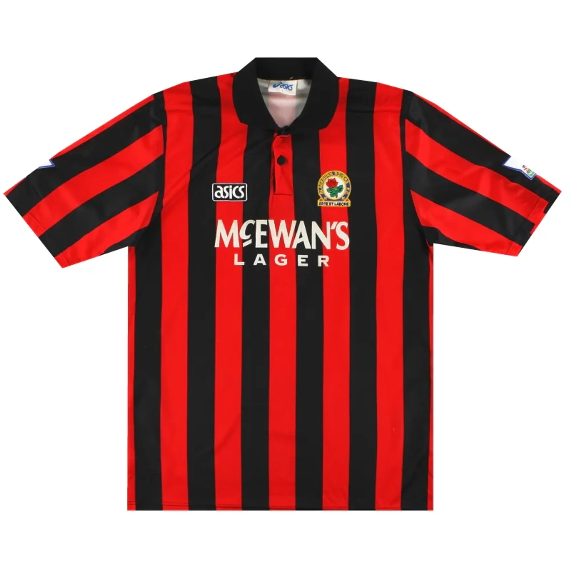 1992-94 Blackburn Asics Player Issue Away Shirt L - Blackburn Rovers / Very good / Large
