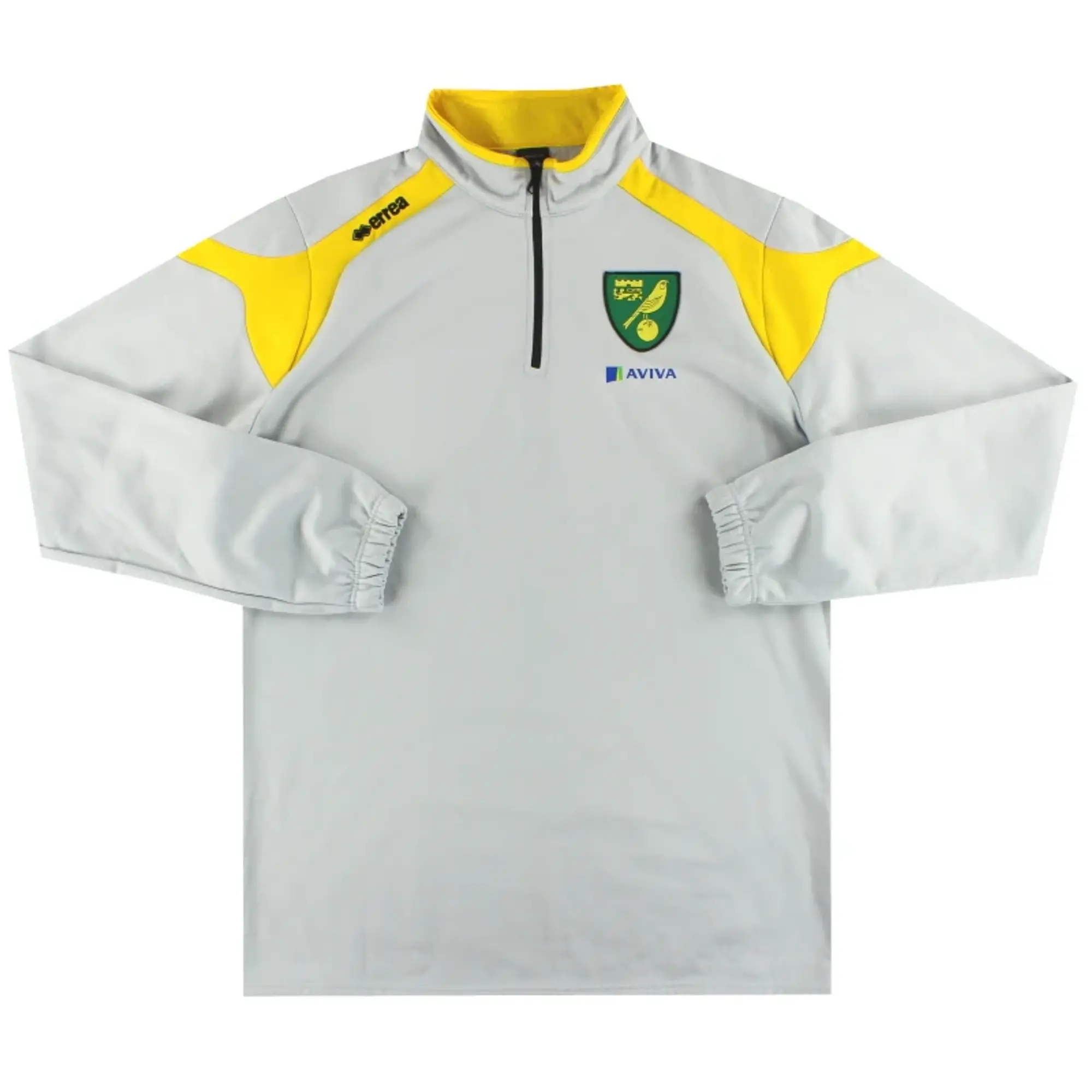 2014-15 Norwich City Errea 1/4 Zip Top 4XL - Norwich City / Excellent / 4XL