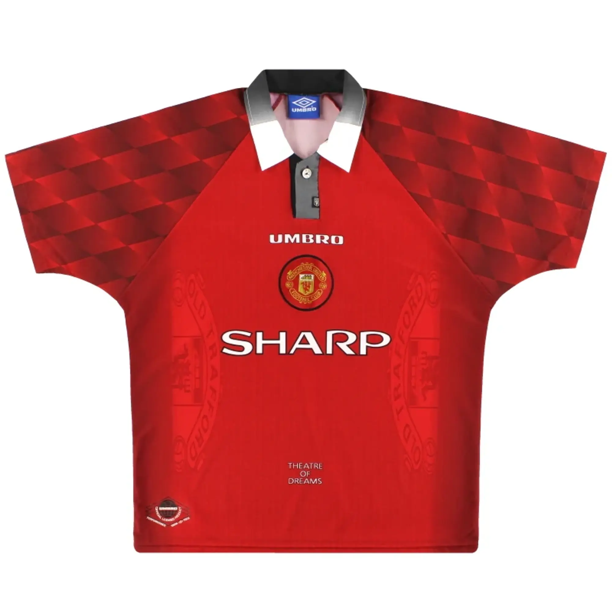 1996-98 Manchester United Umbro Home Shirt *As New* L - Manchester United / As New / Large