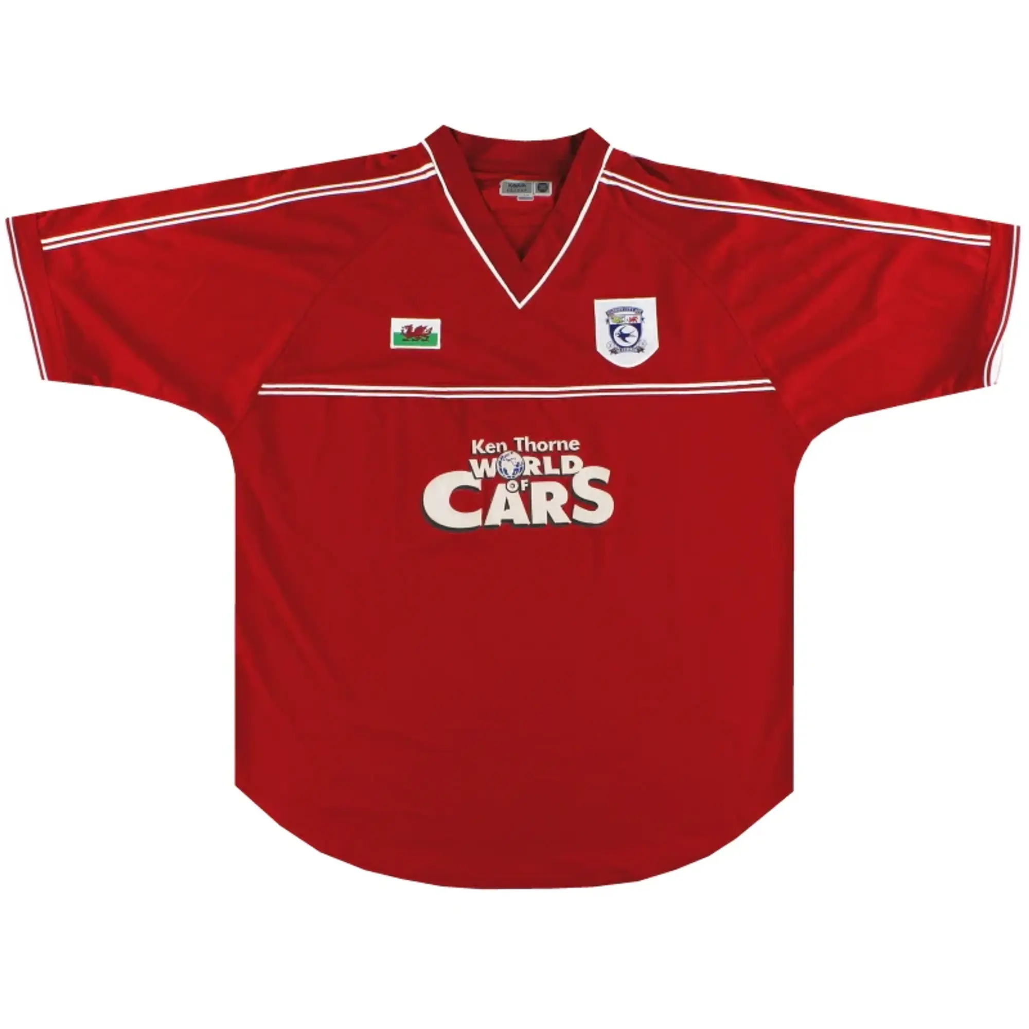 2001-02 Cardiff City Third Shirt L - Cardiff City / Excellent / Large