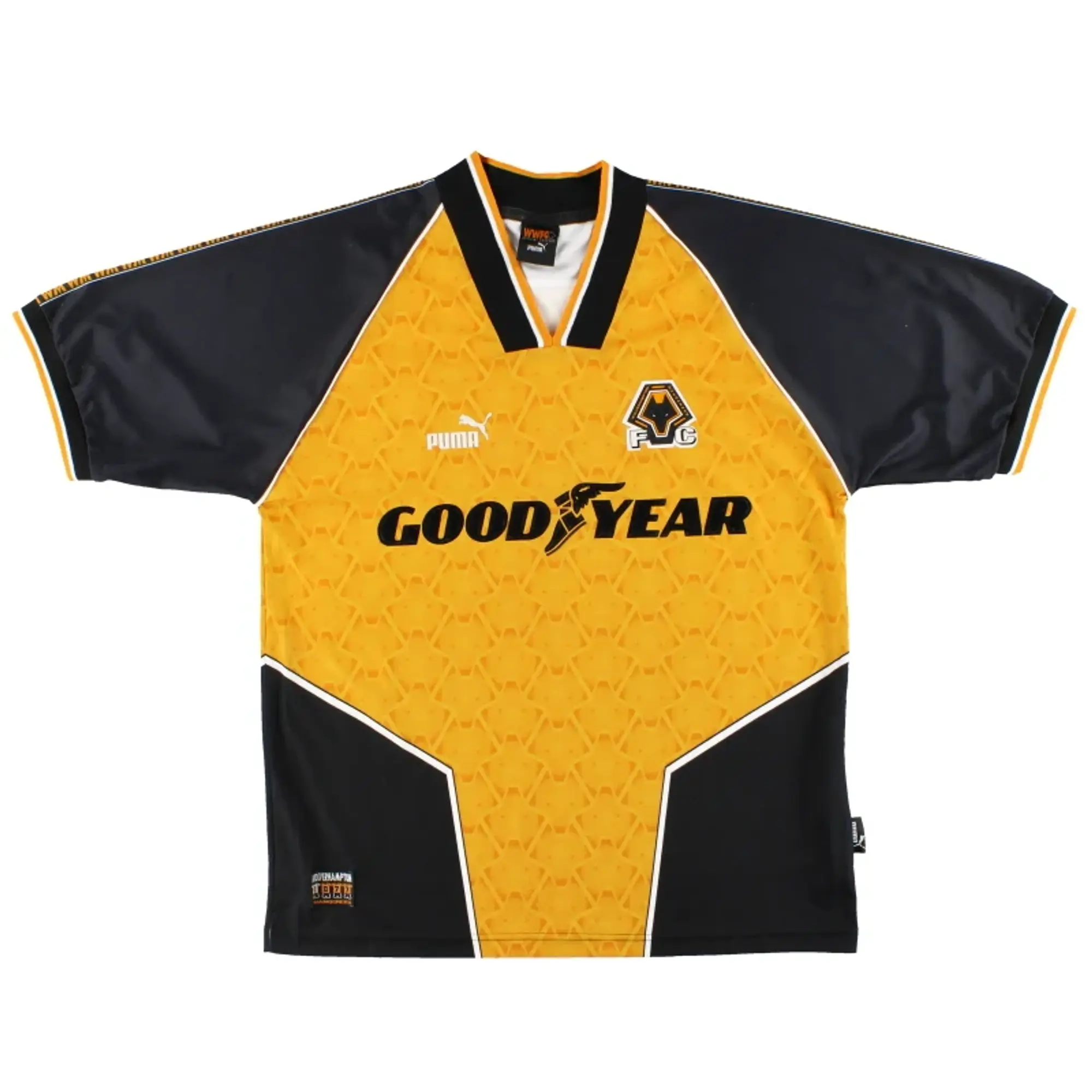 1996-98 Wolves Puma Home Shirt  *Mint* XXL - Wolves / Mint / XXL